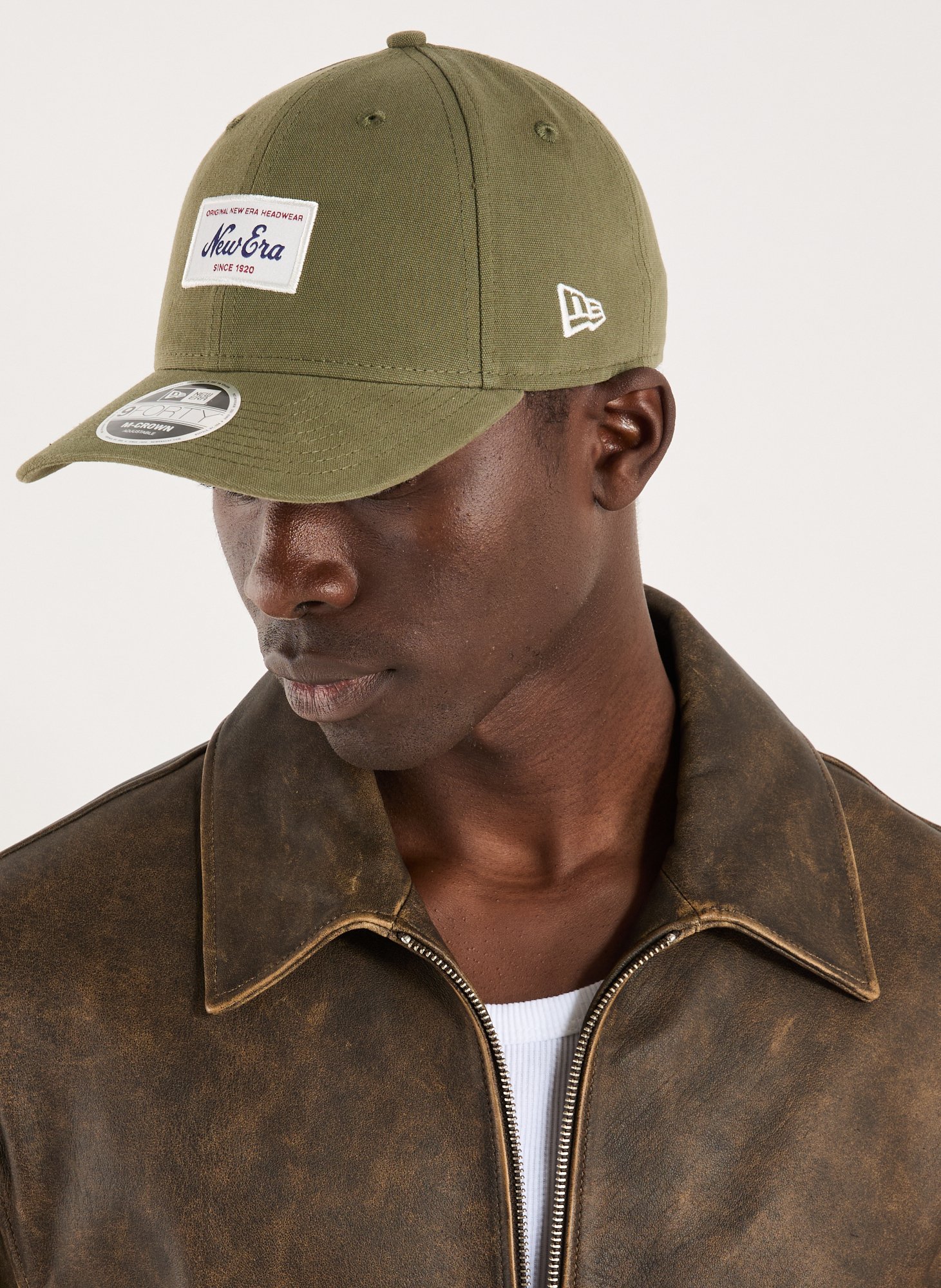 Casquette visière incurvée en coton NEW ERA Vert