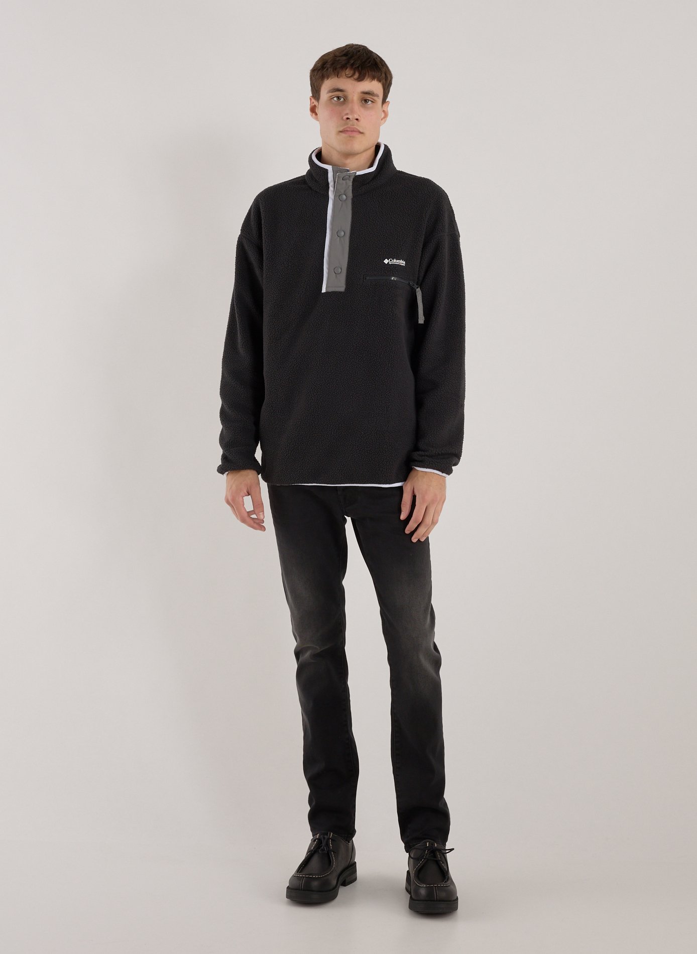 Sweatshirt shearling col montant  COLUMBIA Noir