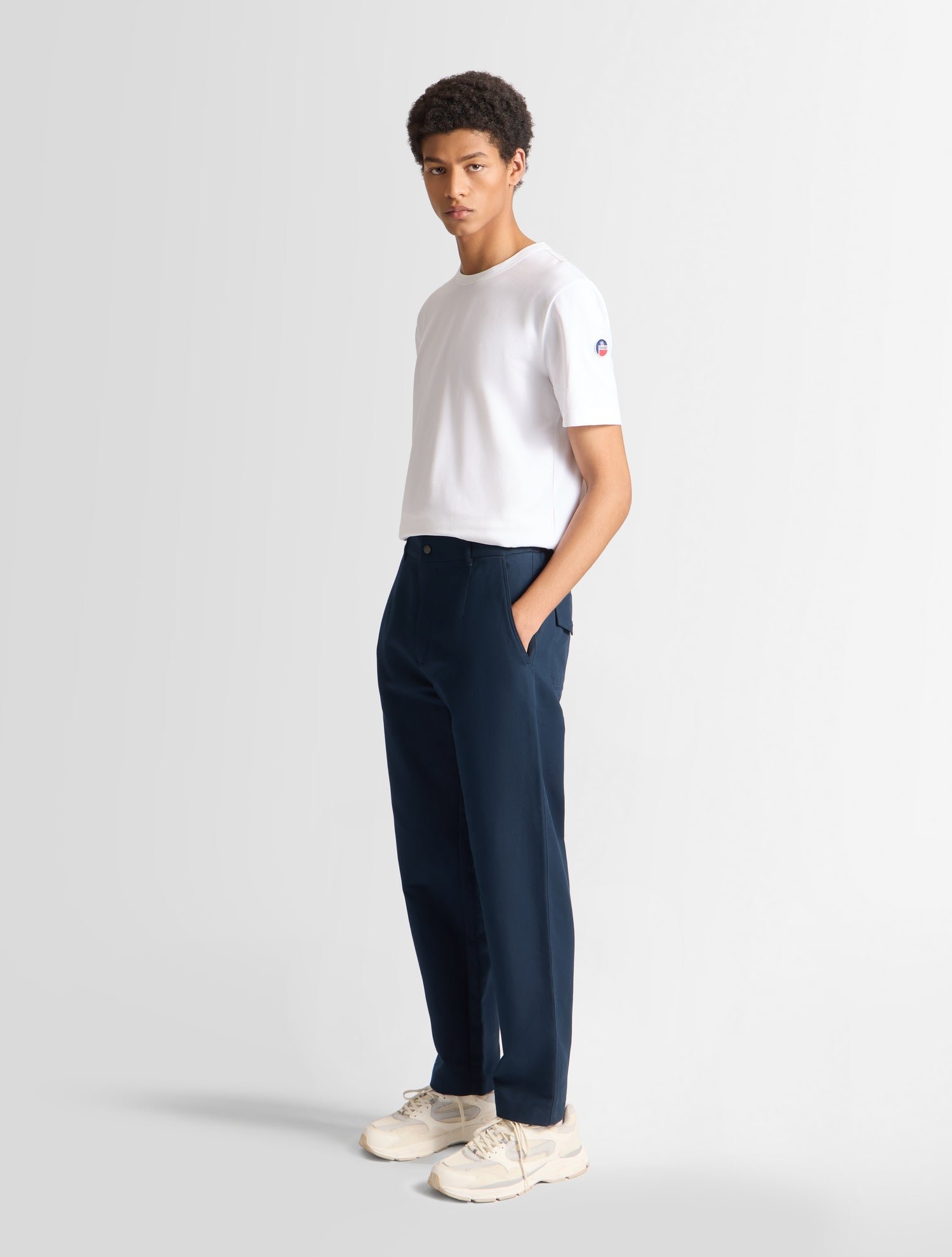 Pantalon laukol coton coupe regular FUSALP Bleu