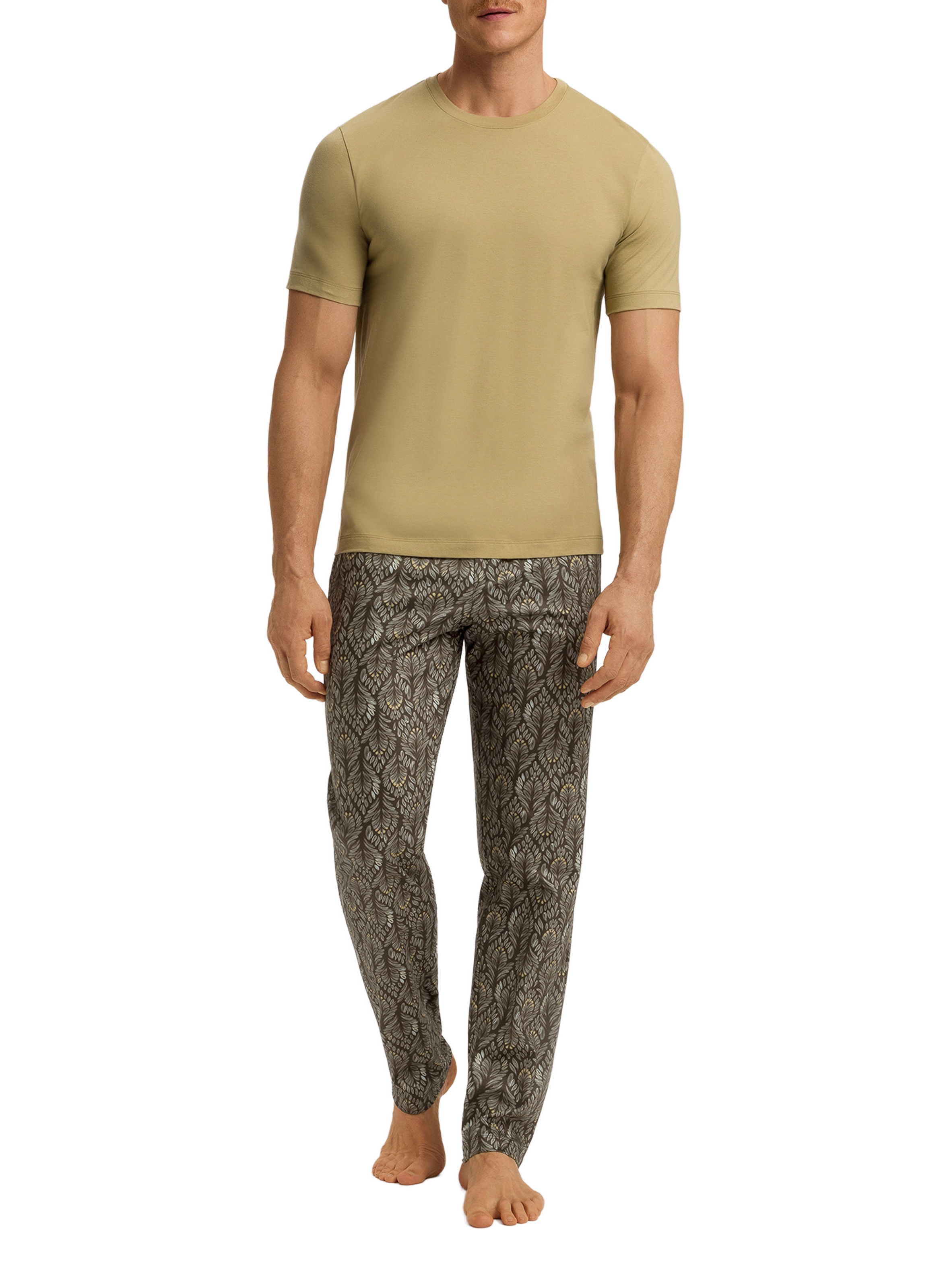 Patterned pajama pants HANRO Green