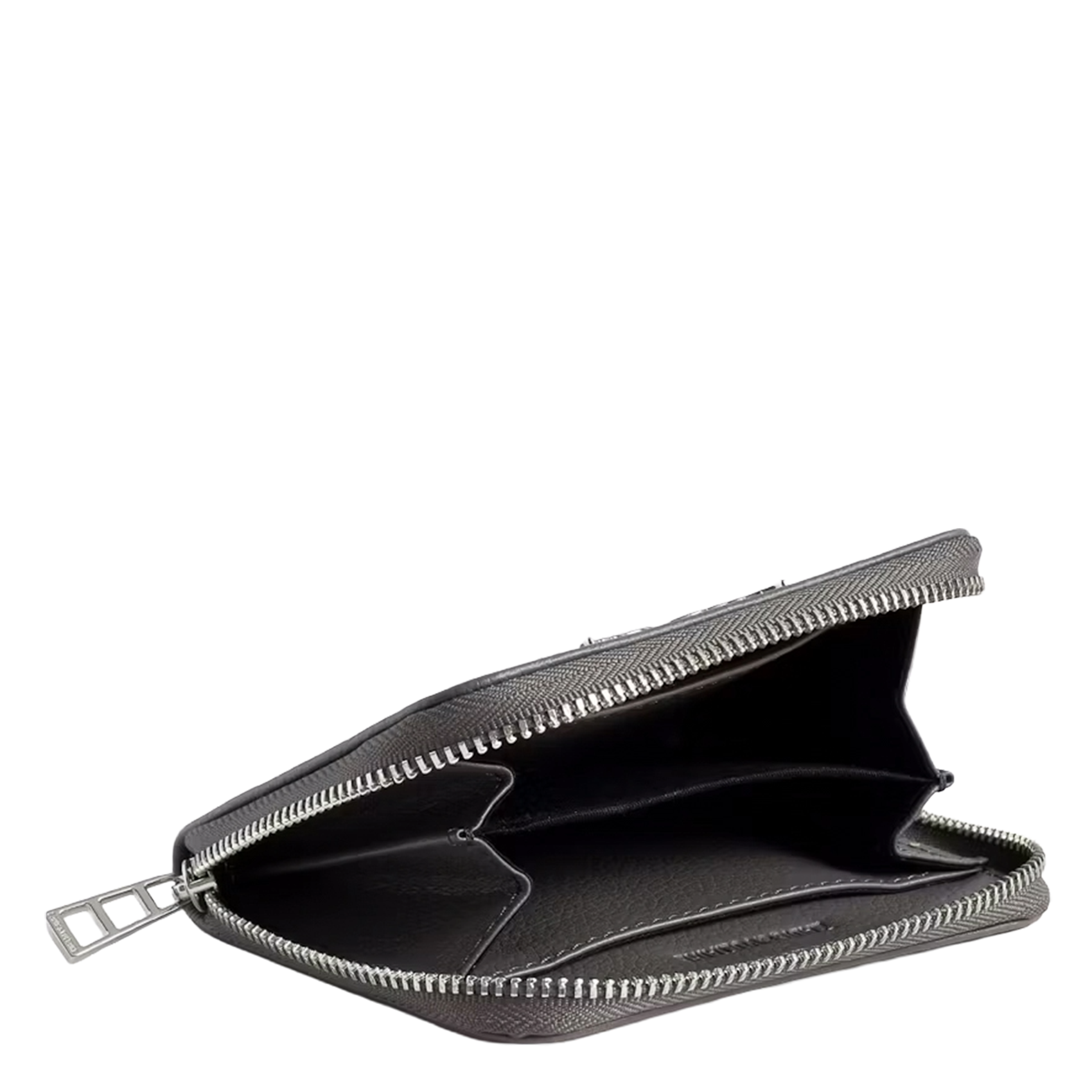 Portefeuille en cuir mini zv ZADIG&VOLTAIRE Gris