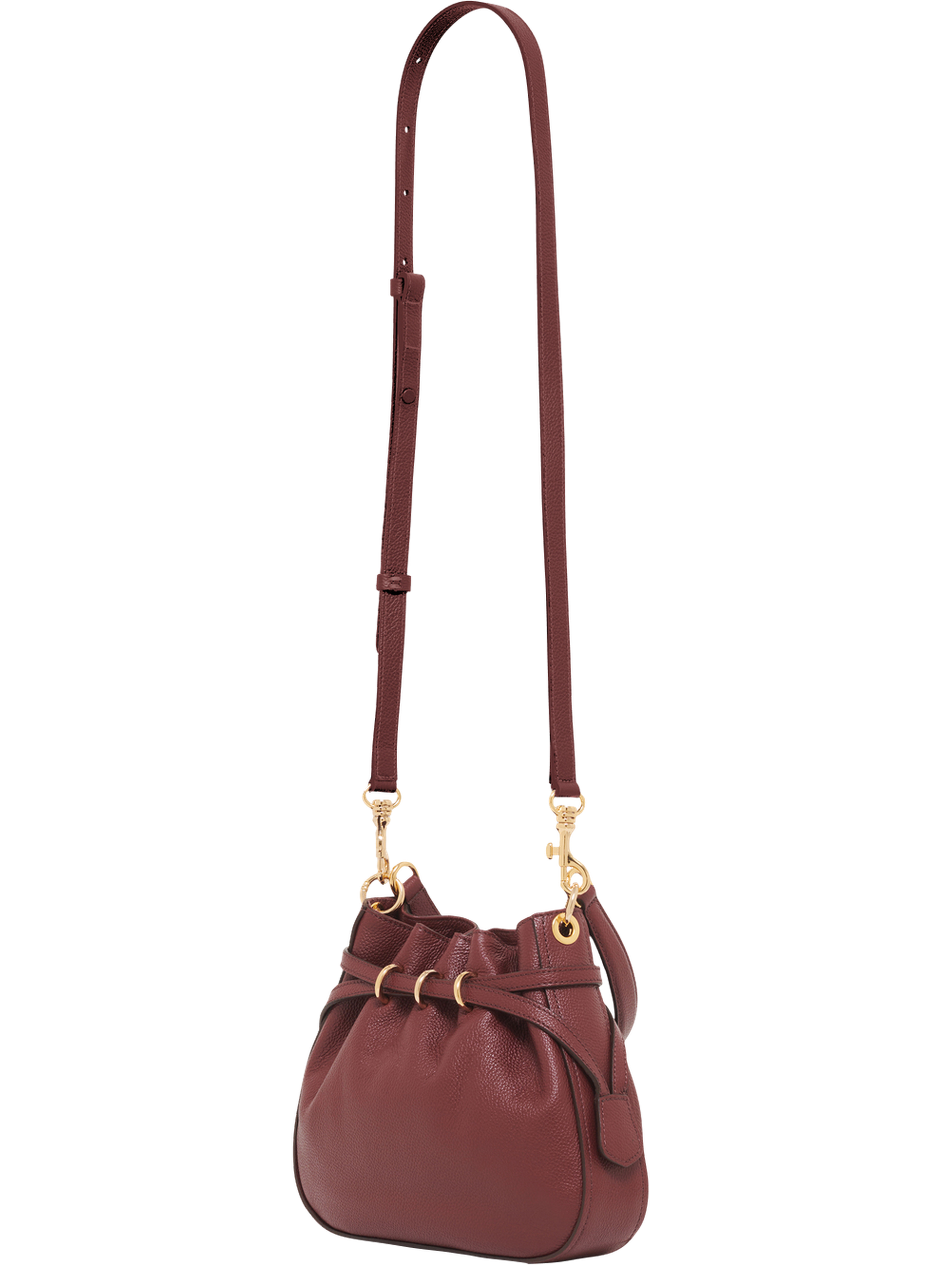Sac seau en cuir grainé - le mini romy GERARD DAREL Rouge