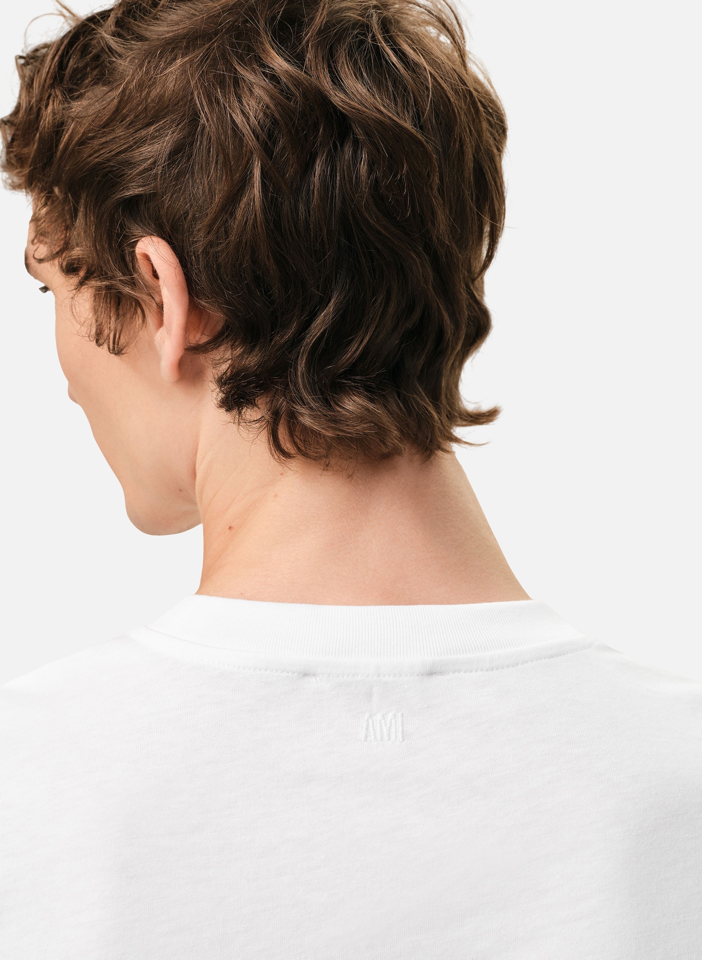 T-shirt Ami de Coeur Rouge unisexe AMI PARIS Blanc