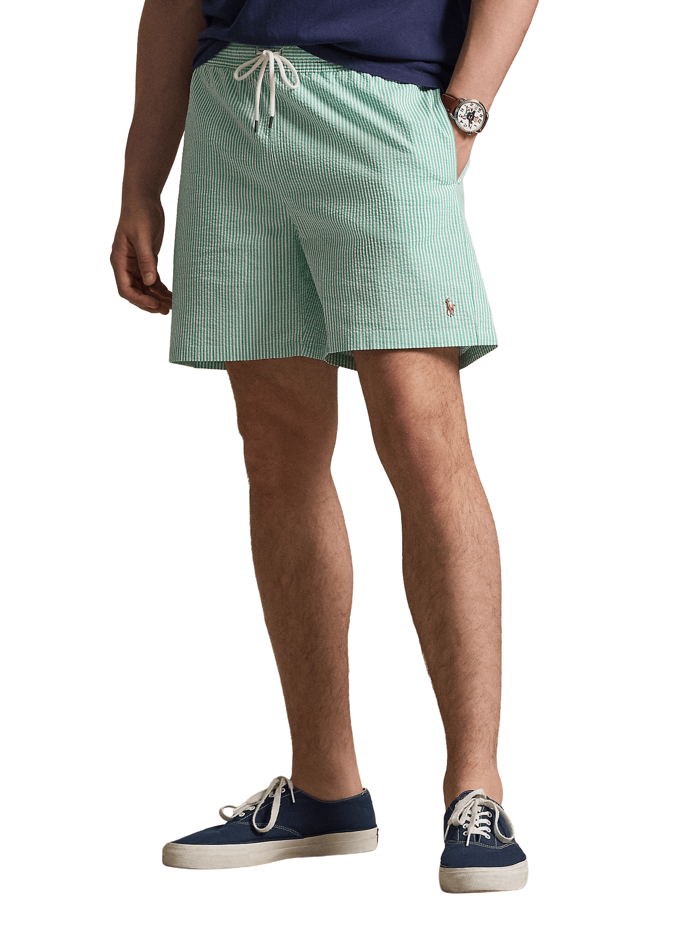 Short de bain rayé POLO RALPH LAUREN Vert
