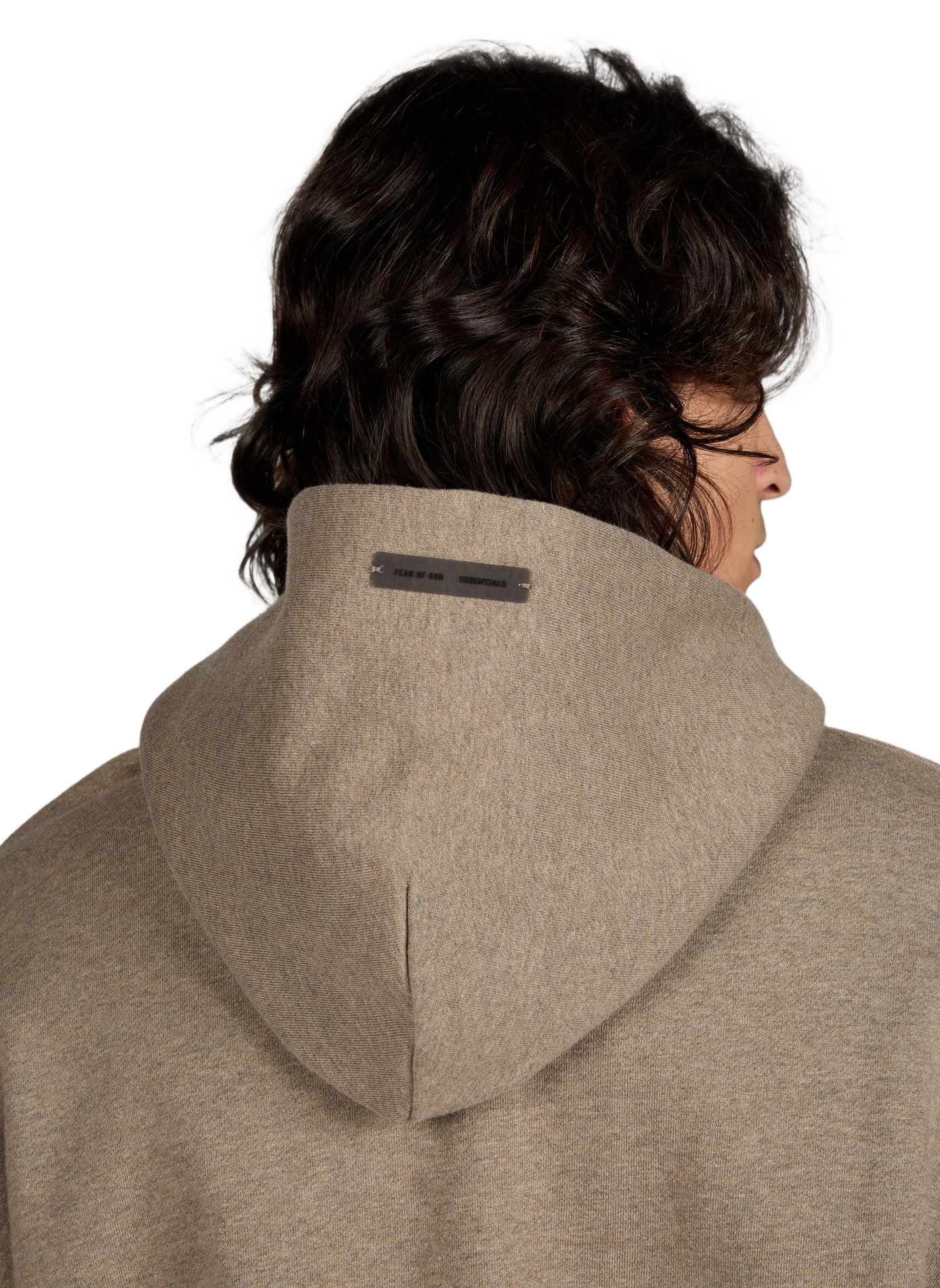 Sweat à capuche en coton mélangé FEAR OF GOD ESSENTIALS Gris