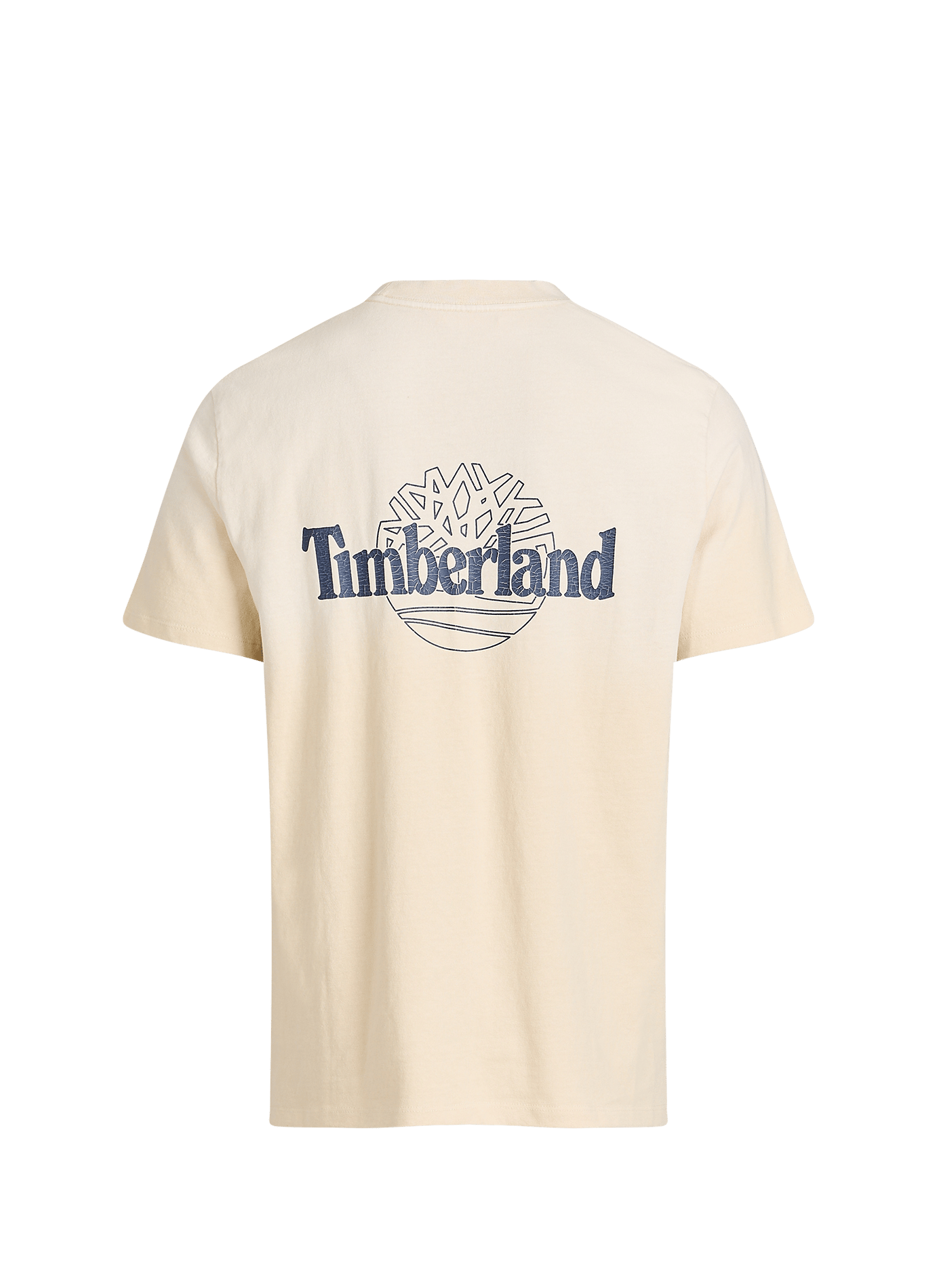 T-shirt imprimé à col rond en coton TIMBERLAND Beige