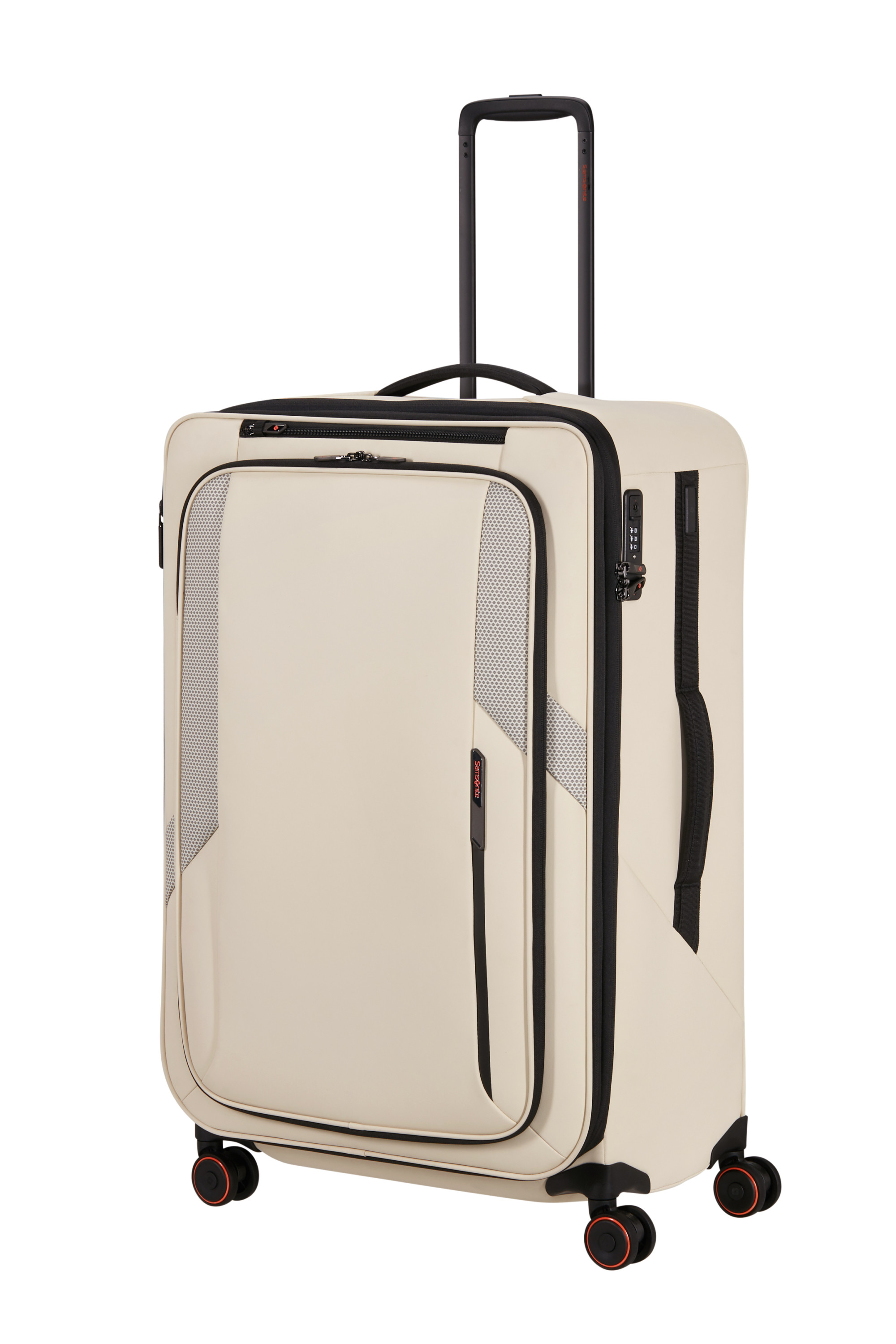 Glazed valise 4 roues taille l SAMSONITE Beige