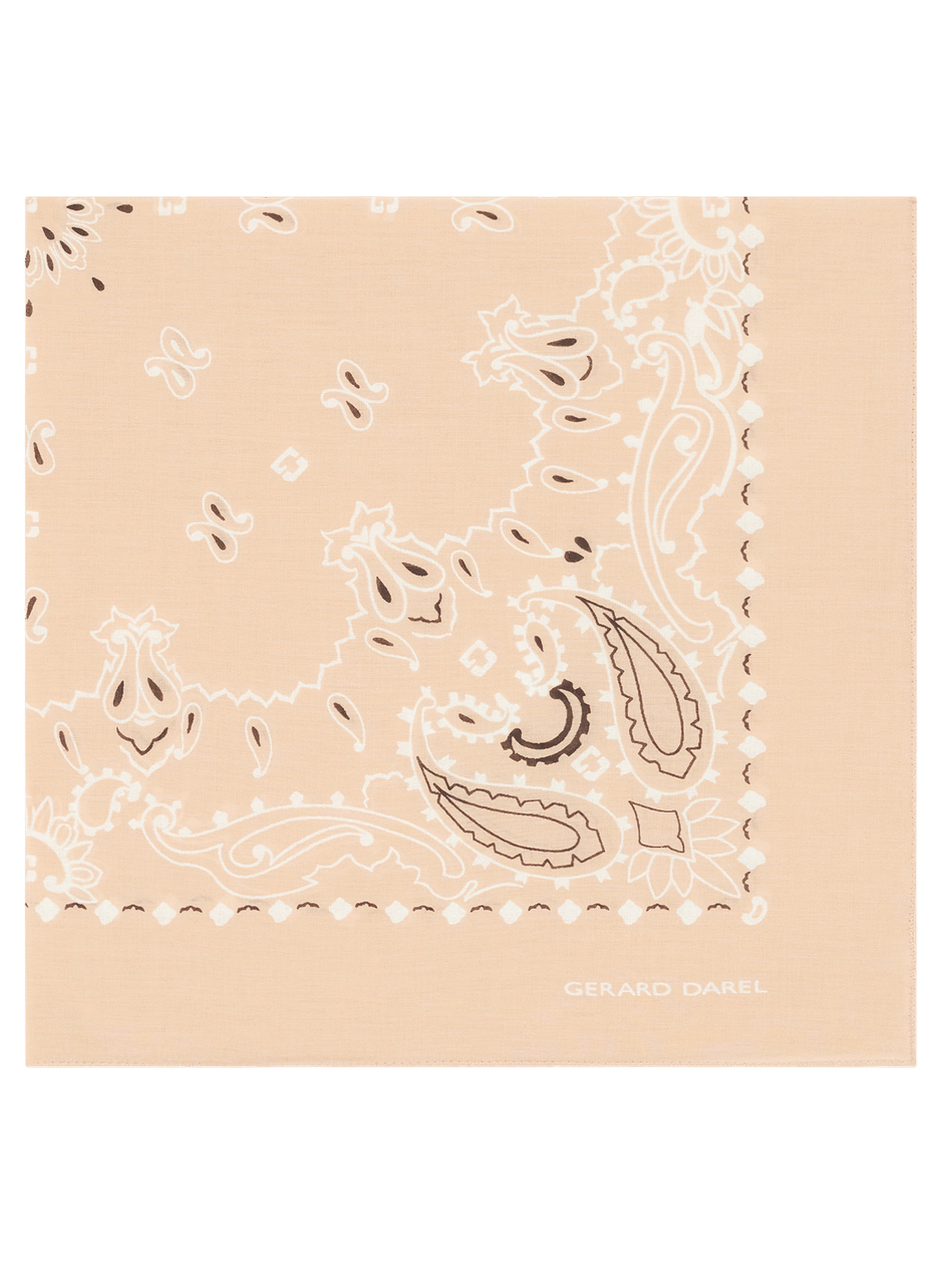 Carré imprimé en coton - dayana GERARD DAREL Beige
