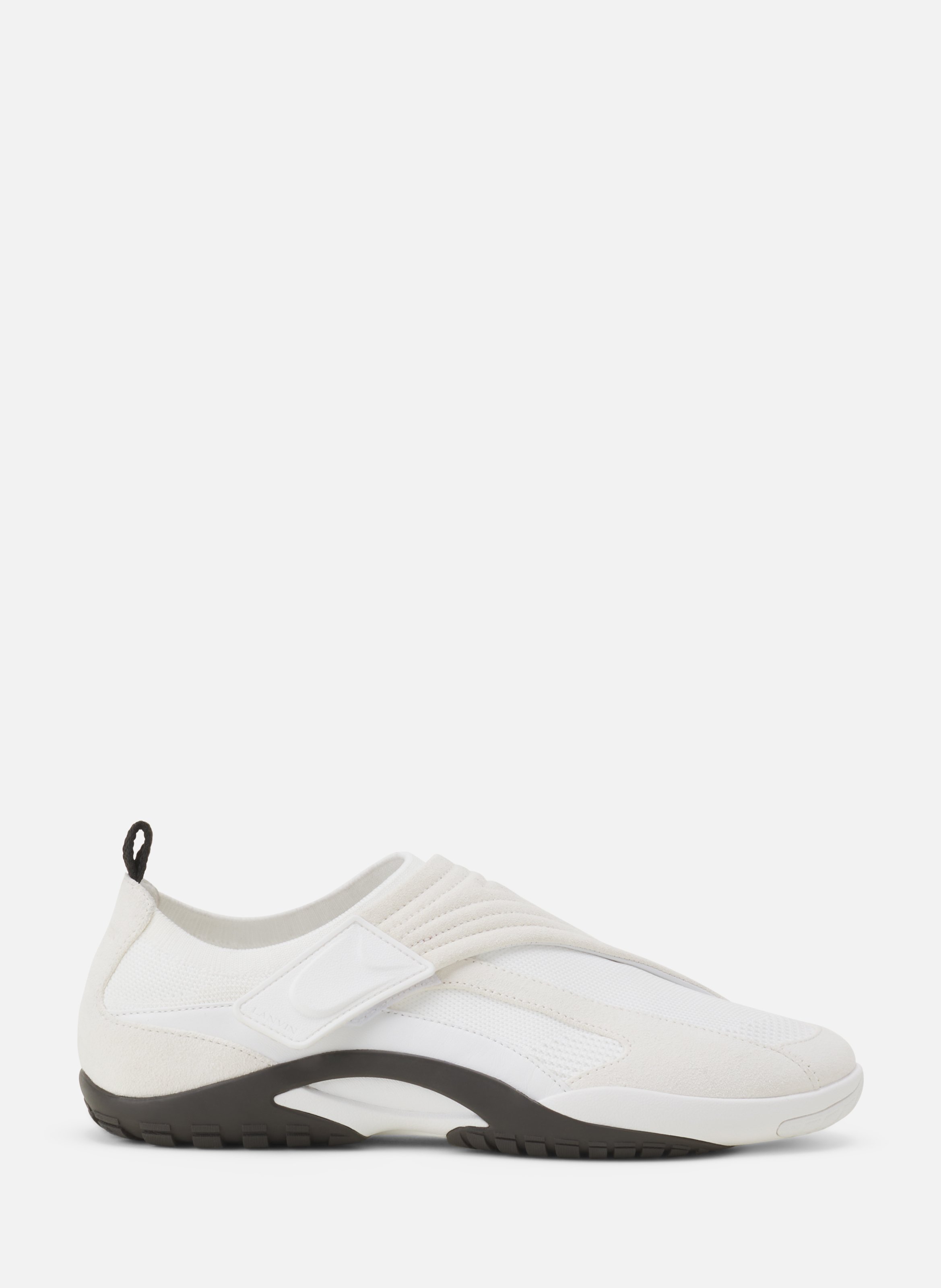 Sneaker lnv1 en suede tricote LANVIN Blanc