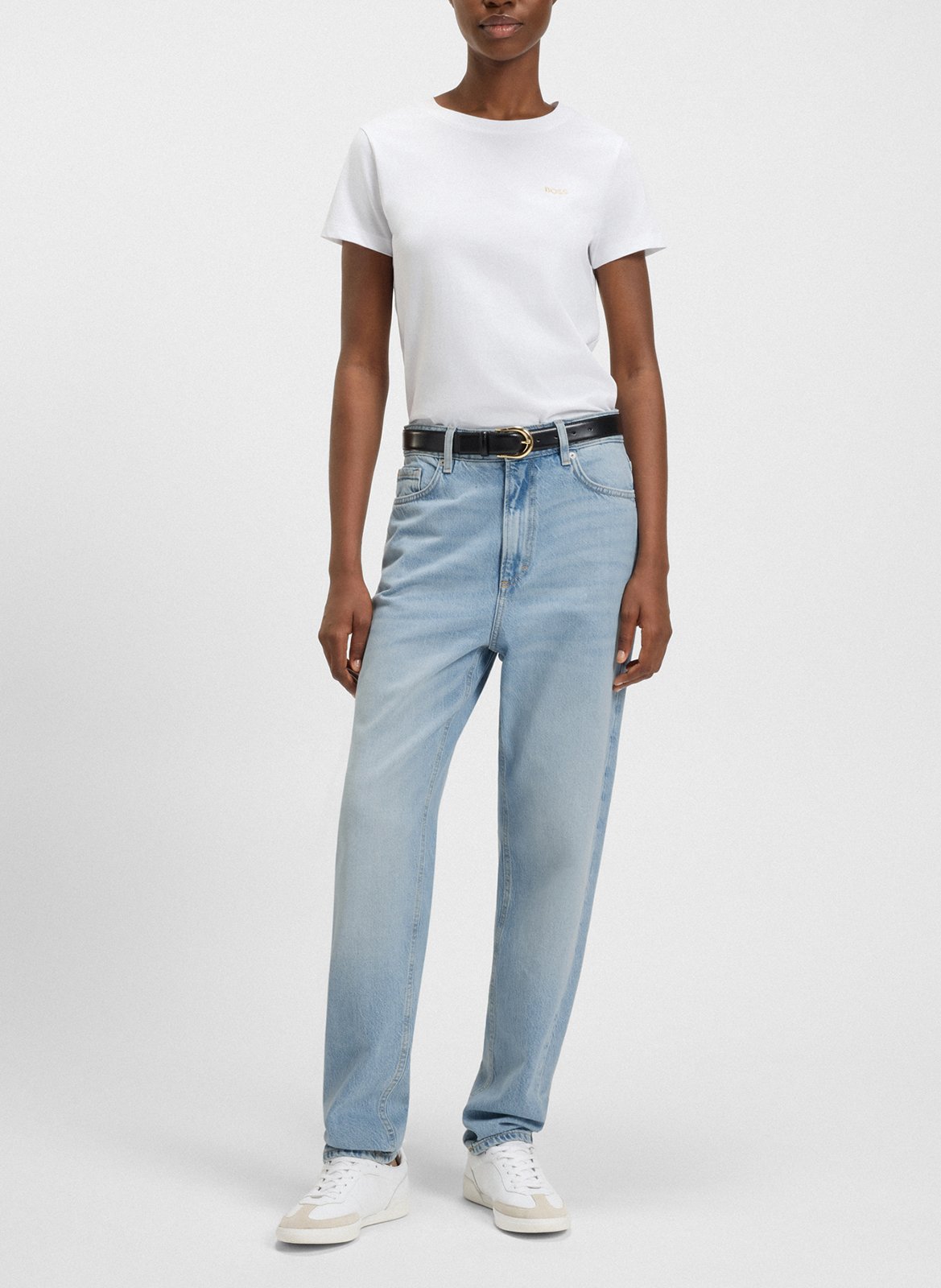 Jean slim en coton mélangé BOSS Bleu