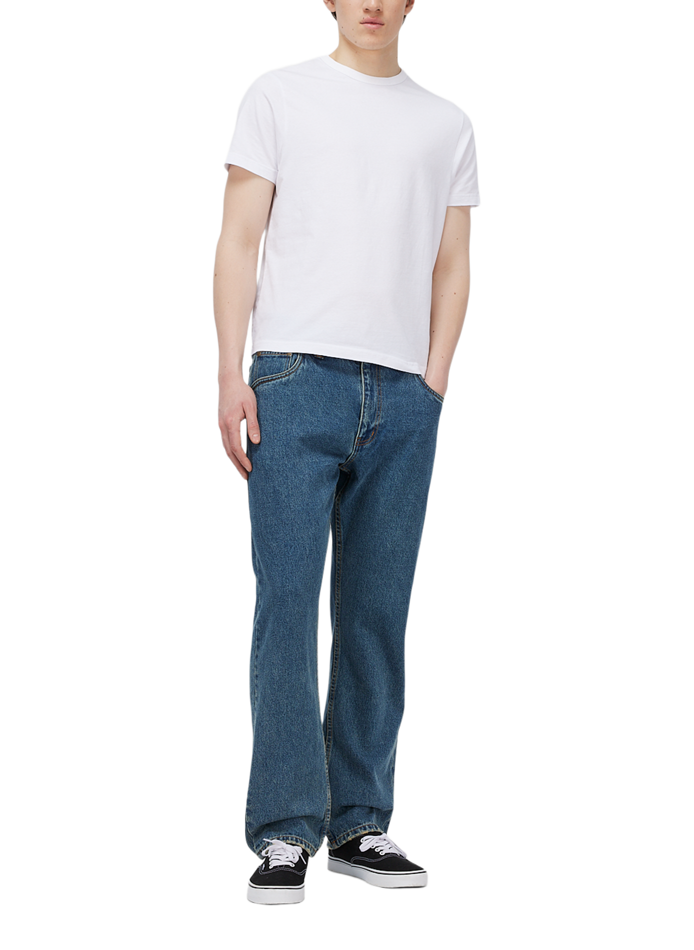 Wide-leg cotton jeans DIME Blue