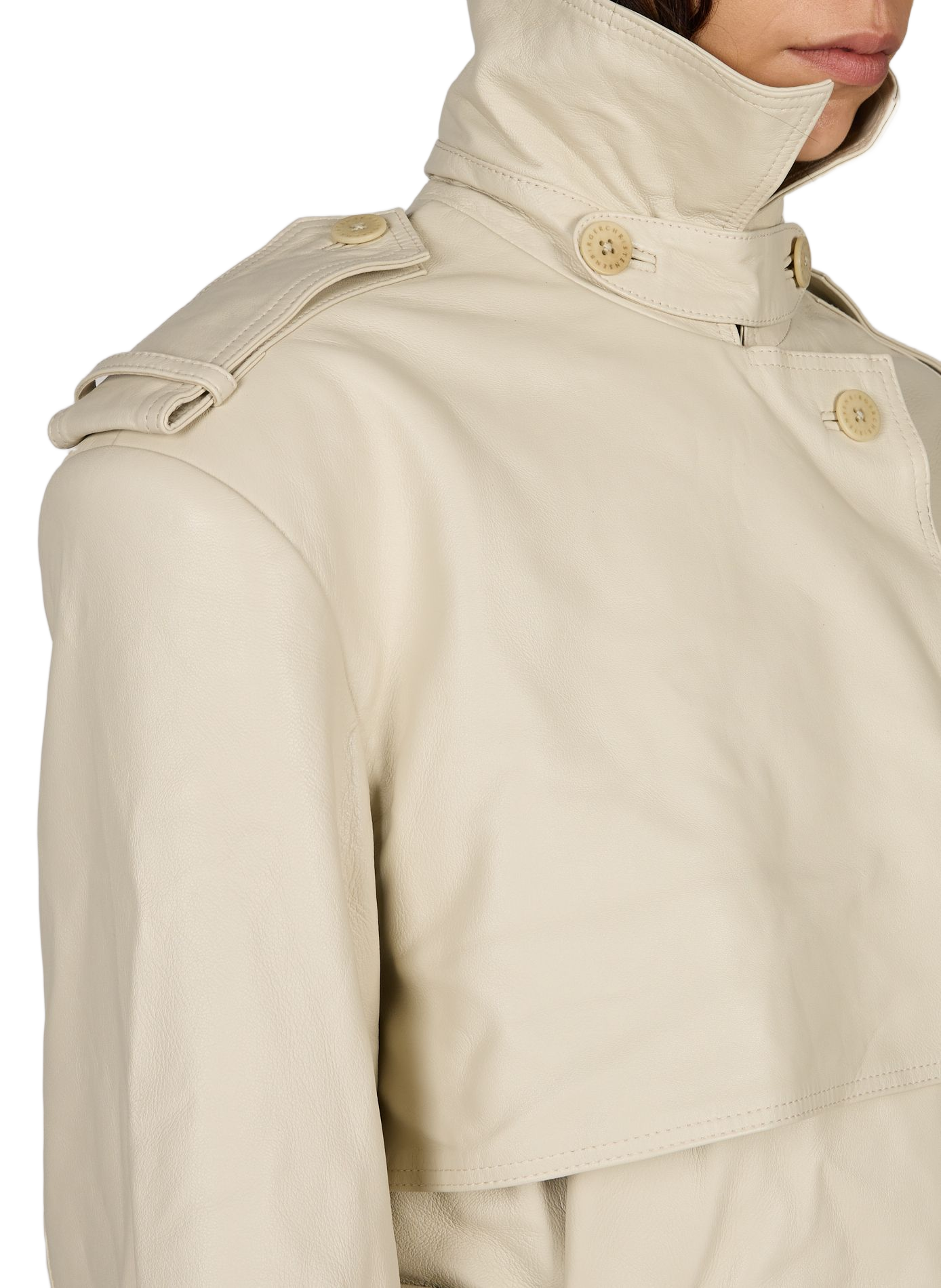Pisonia leather trench coat REMAIN Beige
