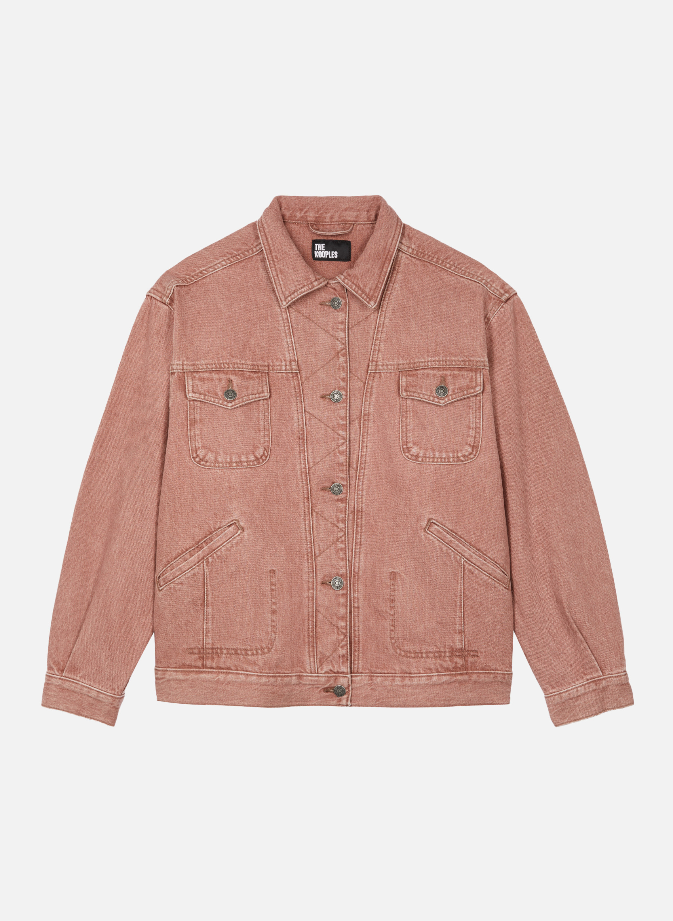 Blouson oversize en denim THE KOOPLES Rose