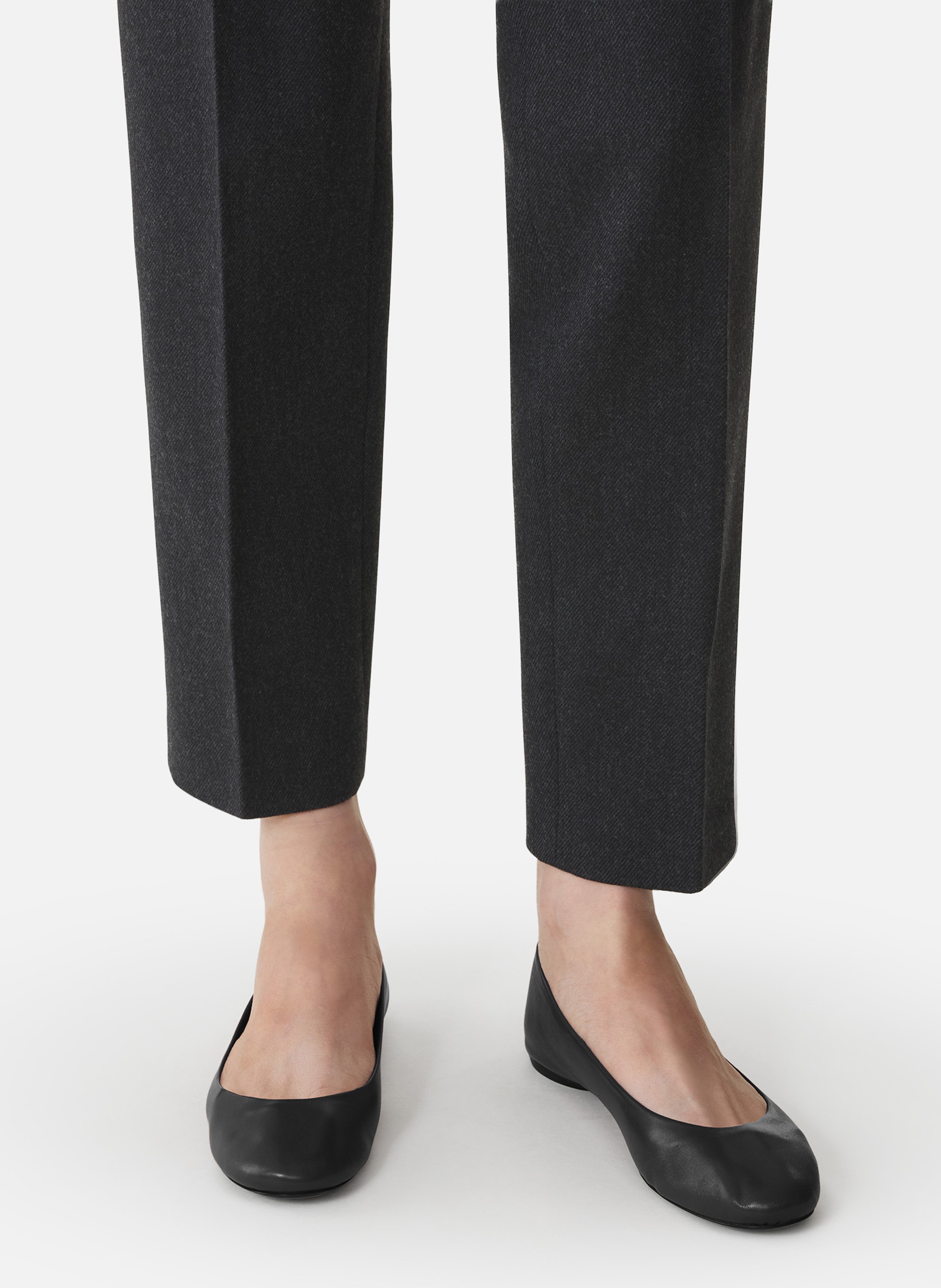La ballerine en cuir LANVIN Noir