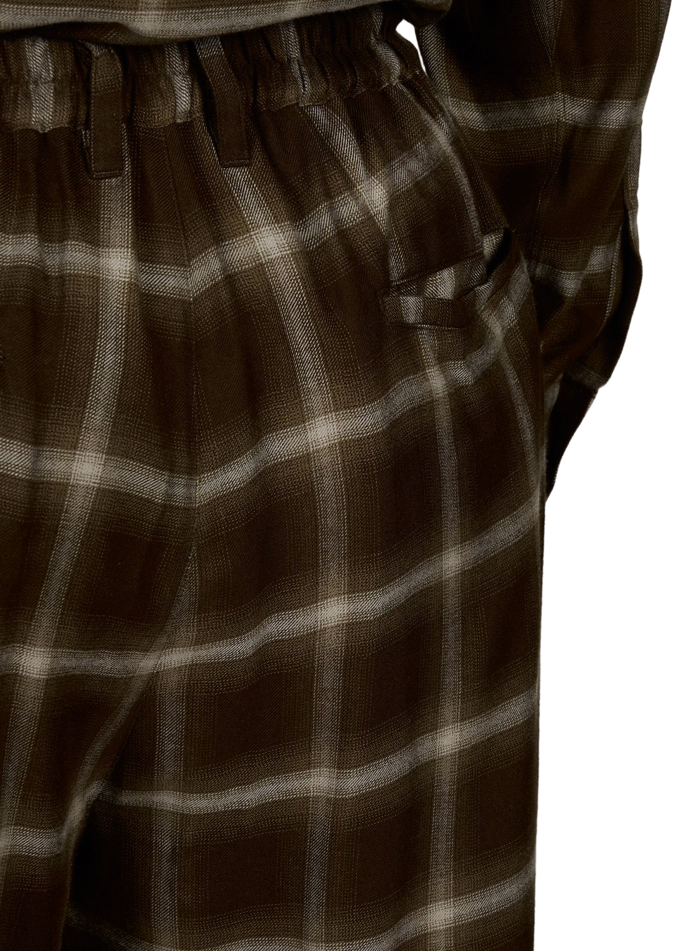 Pantalón ancho plisado a cuadros SSSTEIN Multicolor
