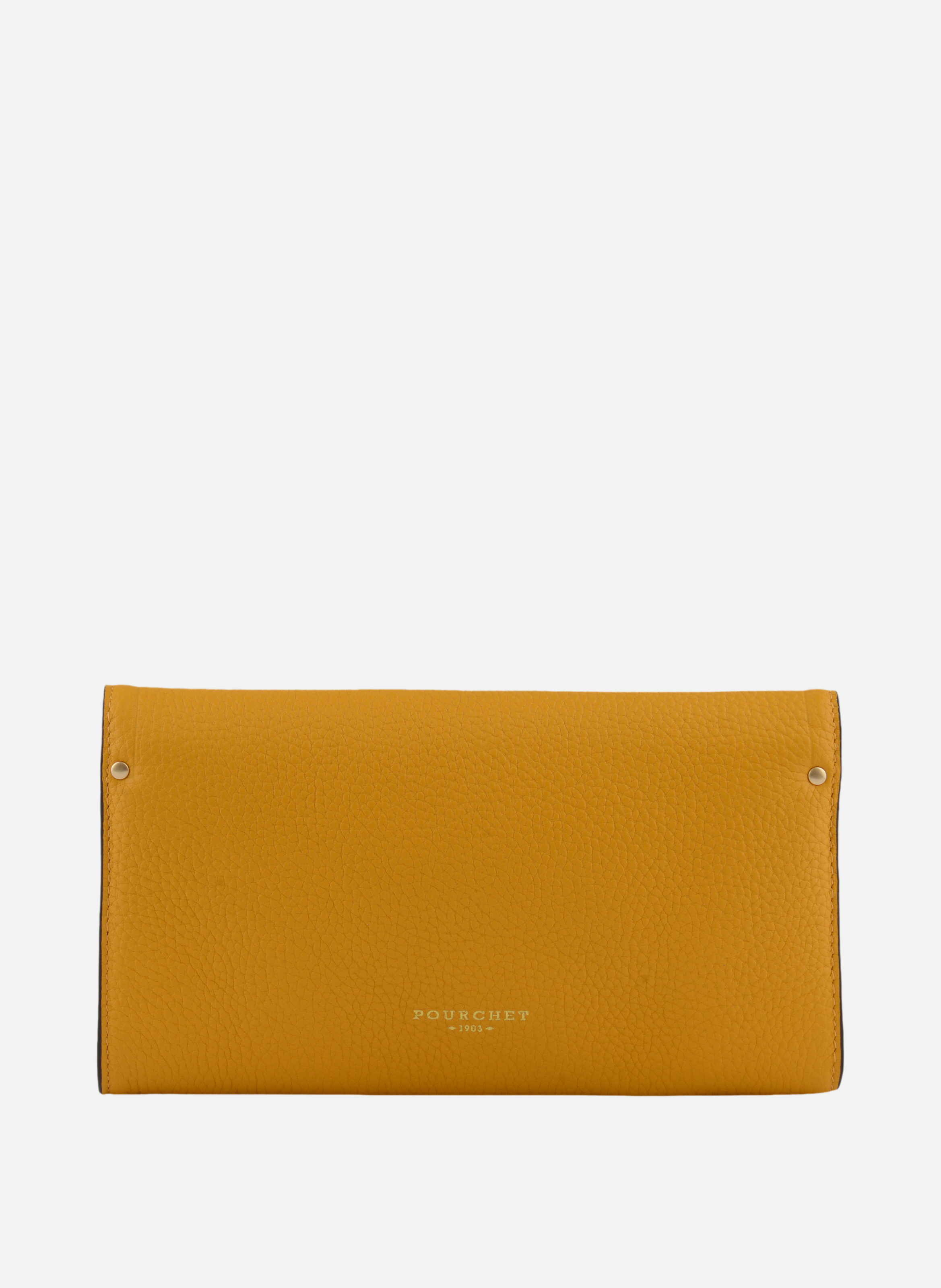 Sèvres | sac besace gm en cuir de vachette POURCHET Jaune