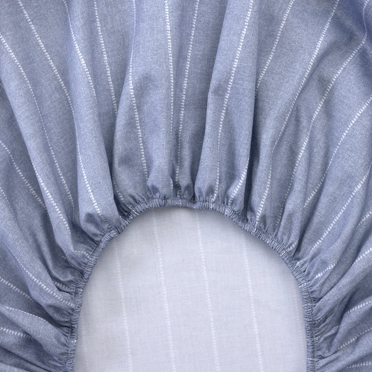 Drap housse en satin de coton, azure mist BOSS HOME Multicolore