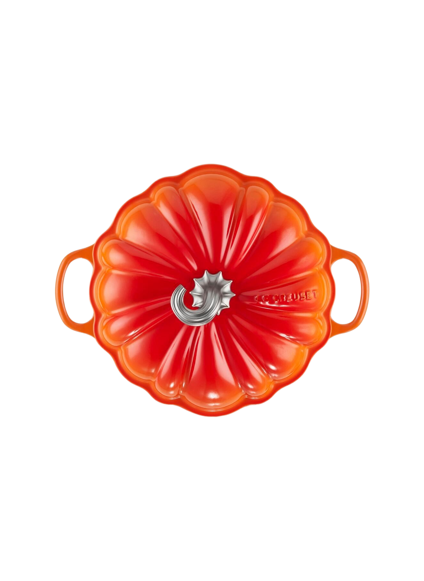 Kürbis-Cocotte 3,7L aus emailliertem Gusseisen LE CREUSET Orange