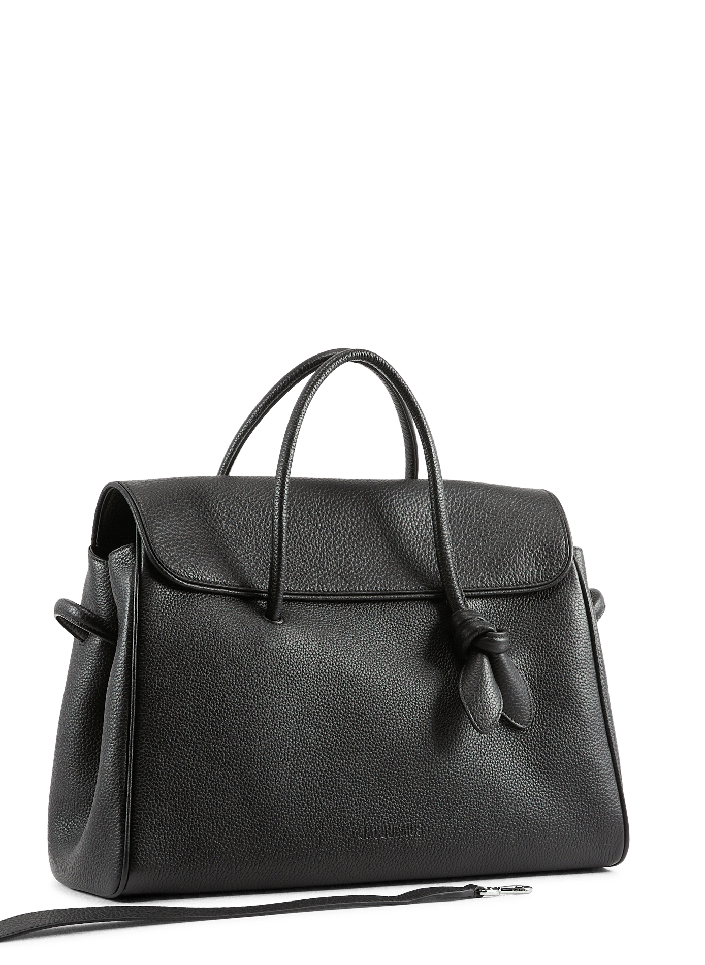 The Grand Turismo soft leather bowling bag JACQUEMUS Black
