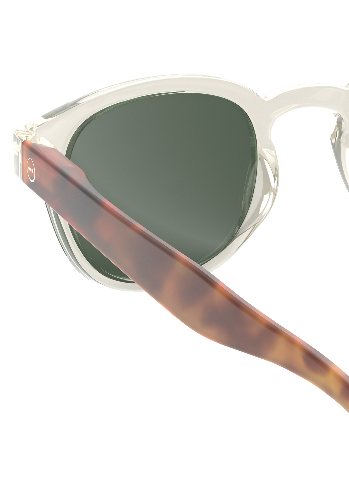 Transparent and round sunglasses IZIPIZI Transparent