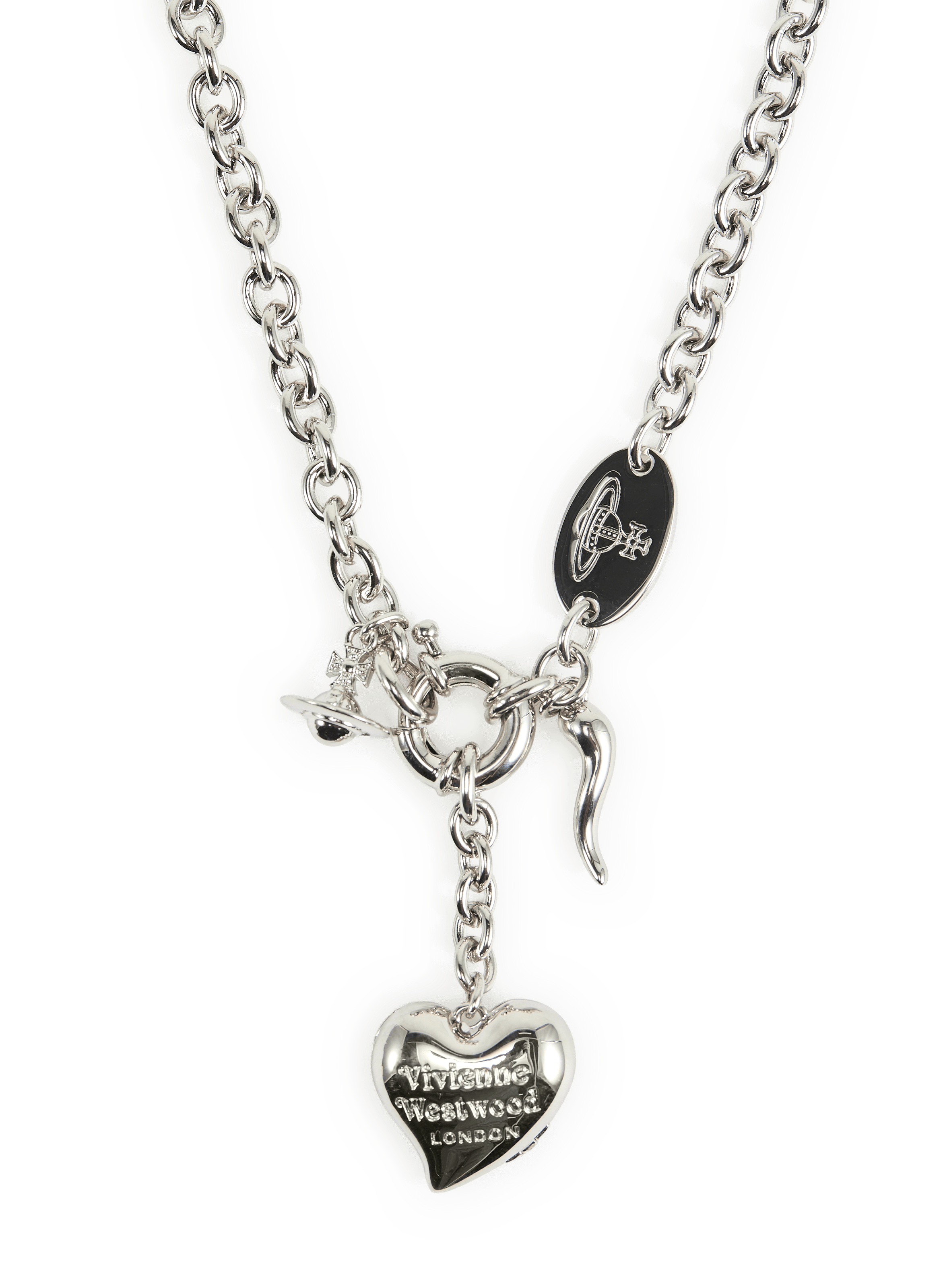 Della Heart Pendant Necklace VIVIENNE WESTWOOD Silver