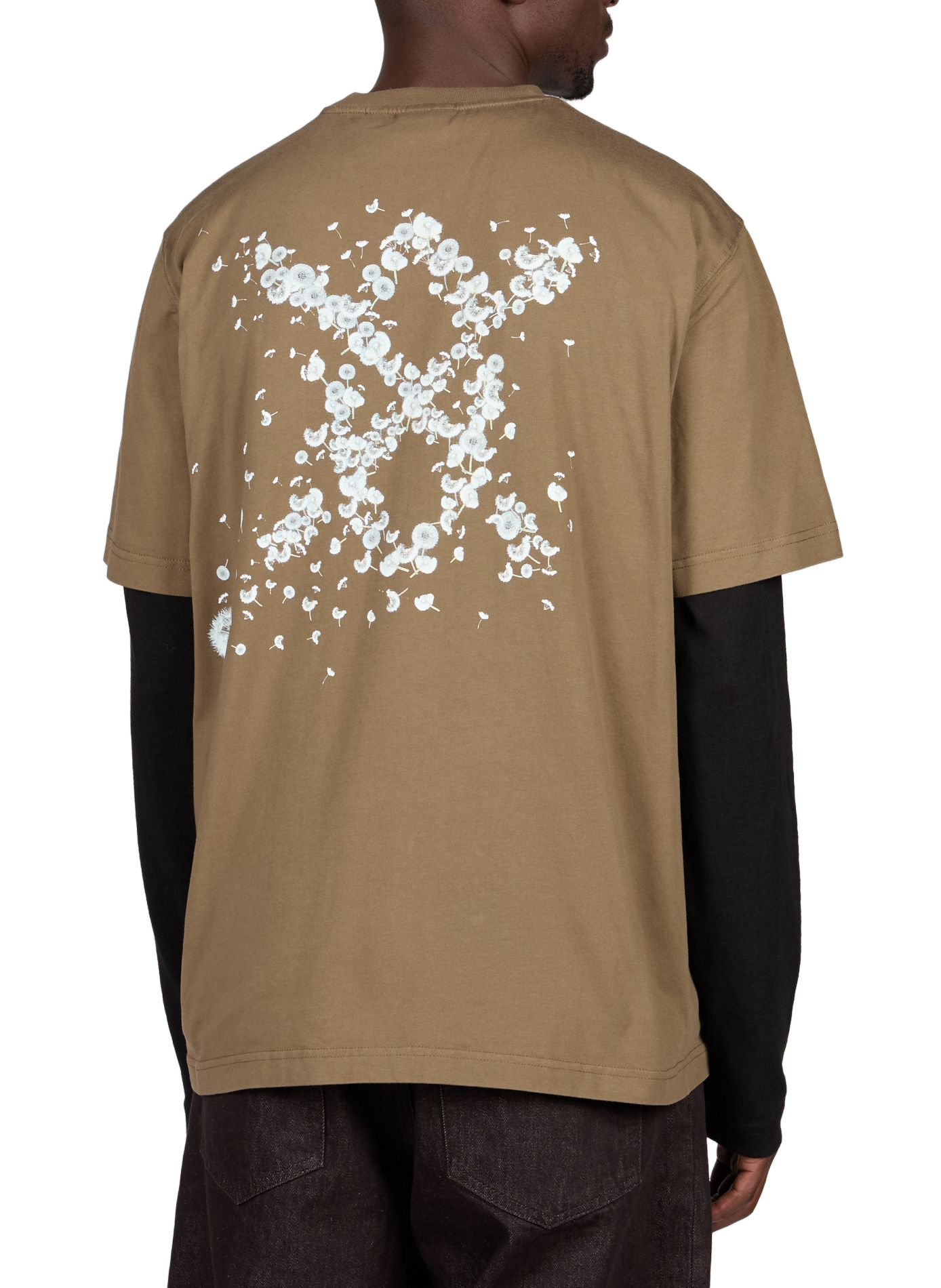 Gerader T-Shirt mit Rundhalsausschnitt und Siebdruck DAILY PAPER Grau