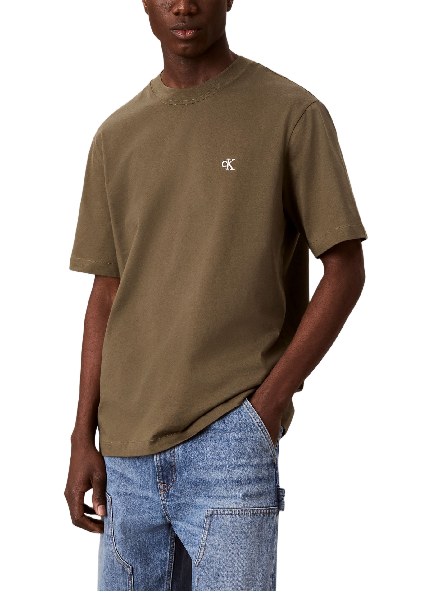 Classic Cotton T-Shirt CALVIN KLEIN Khaki