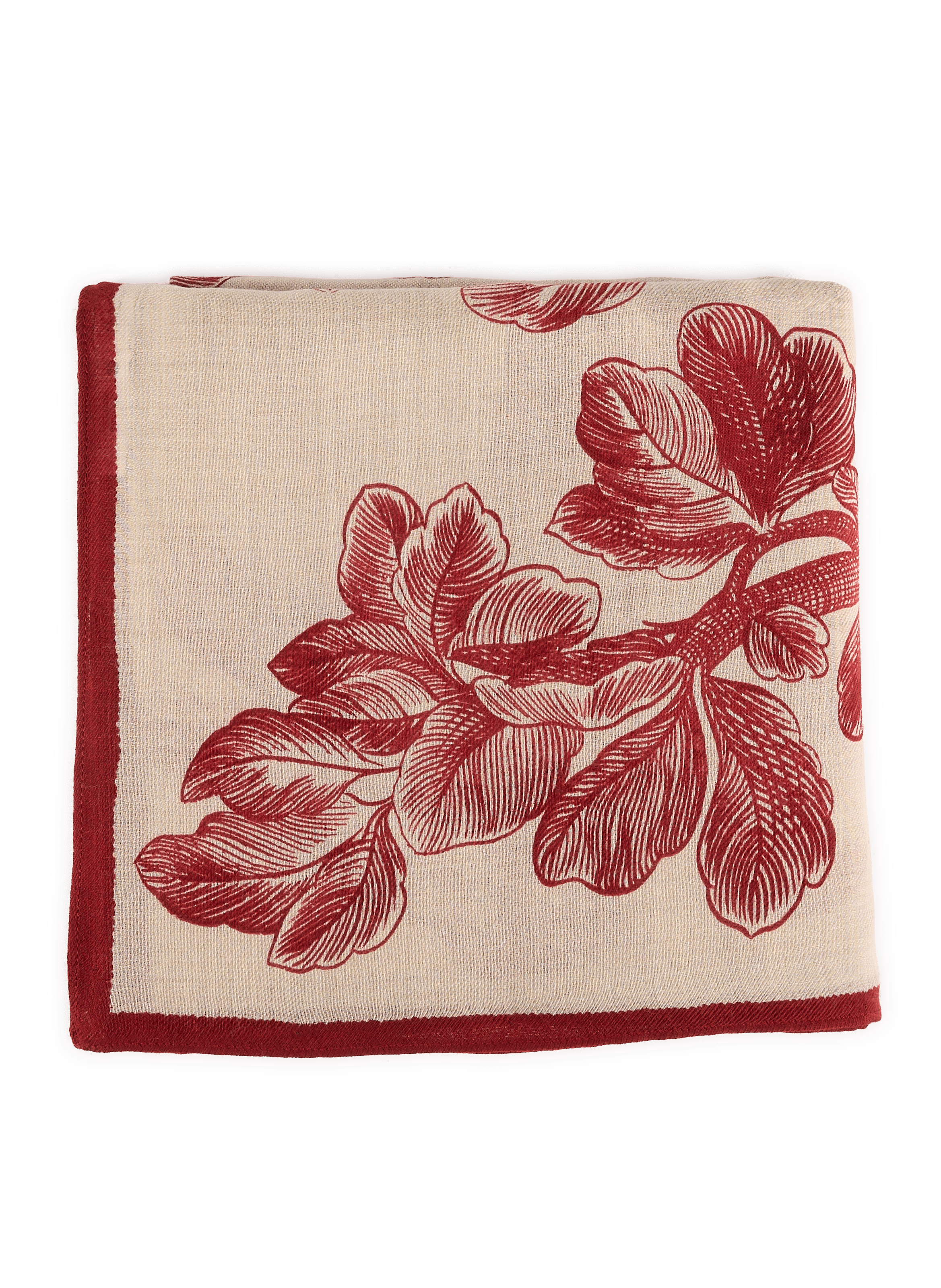 Bedrucktes Wolltuch INOUI EDITIONS Rot