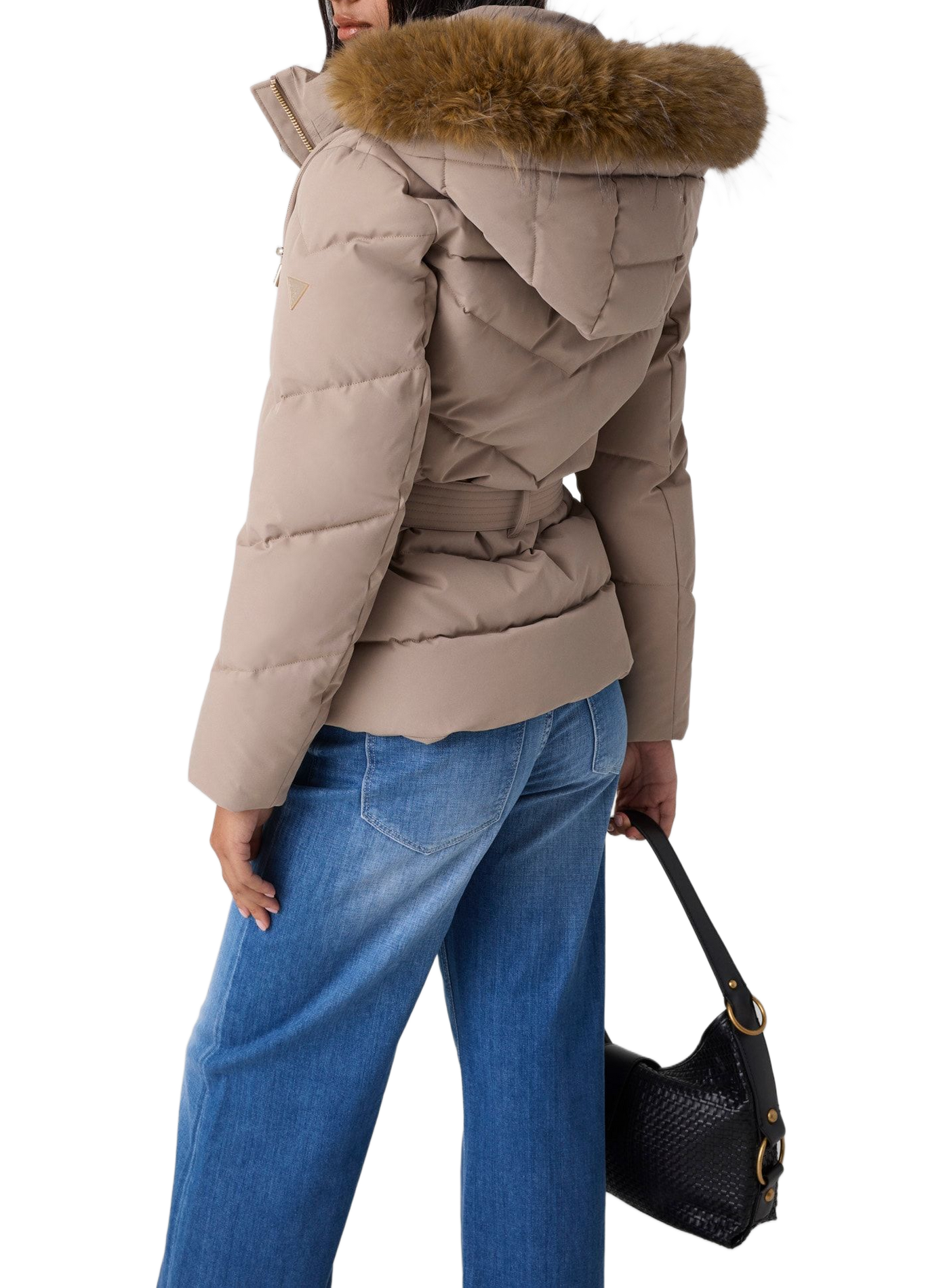 Doudoune cintrée col montant GUESS Grey