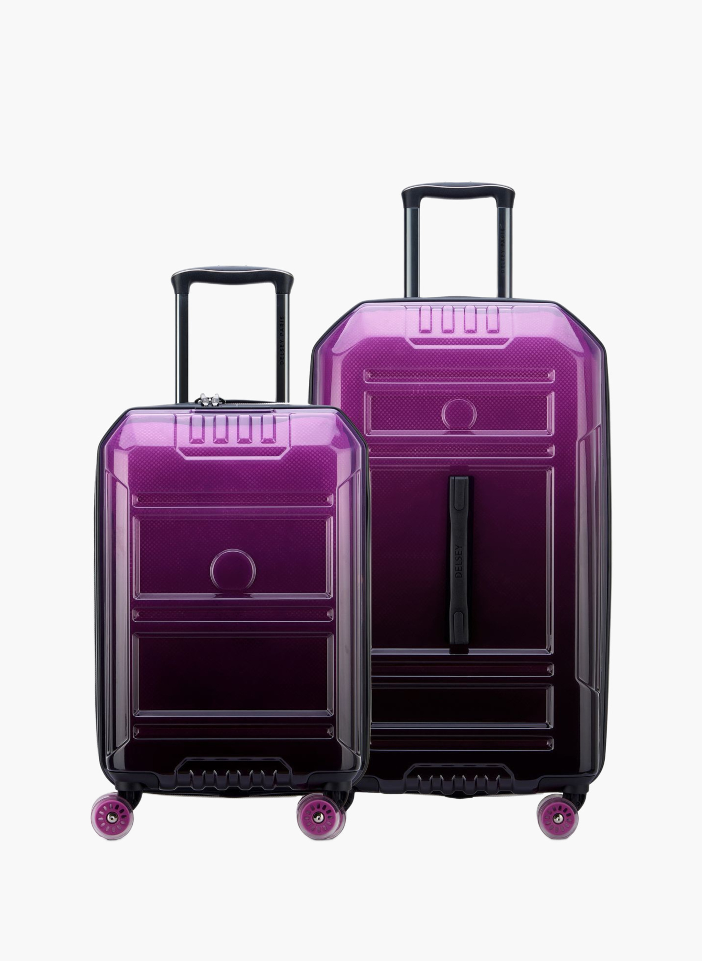Rempart  - set de 2 valises rigides 55cm/ 73cm DELSEY PARIS Violet