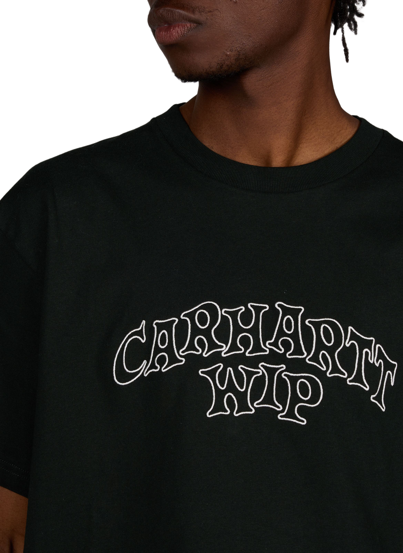 T-shirt droit col rond en coton CARHARTT WIP Vert