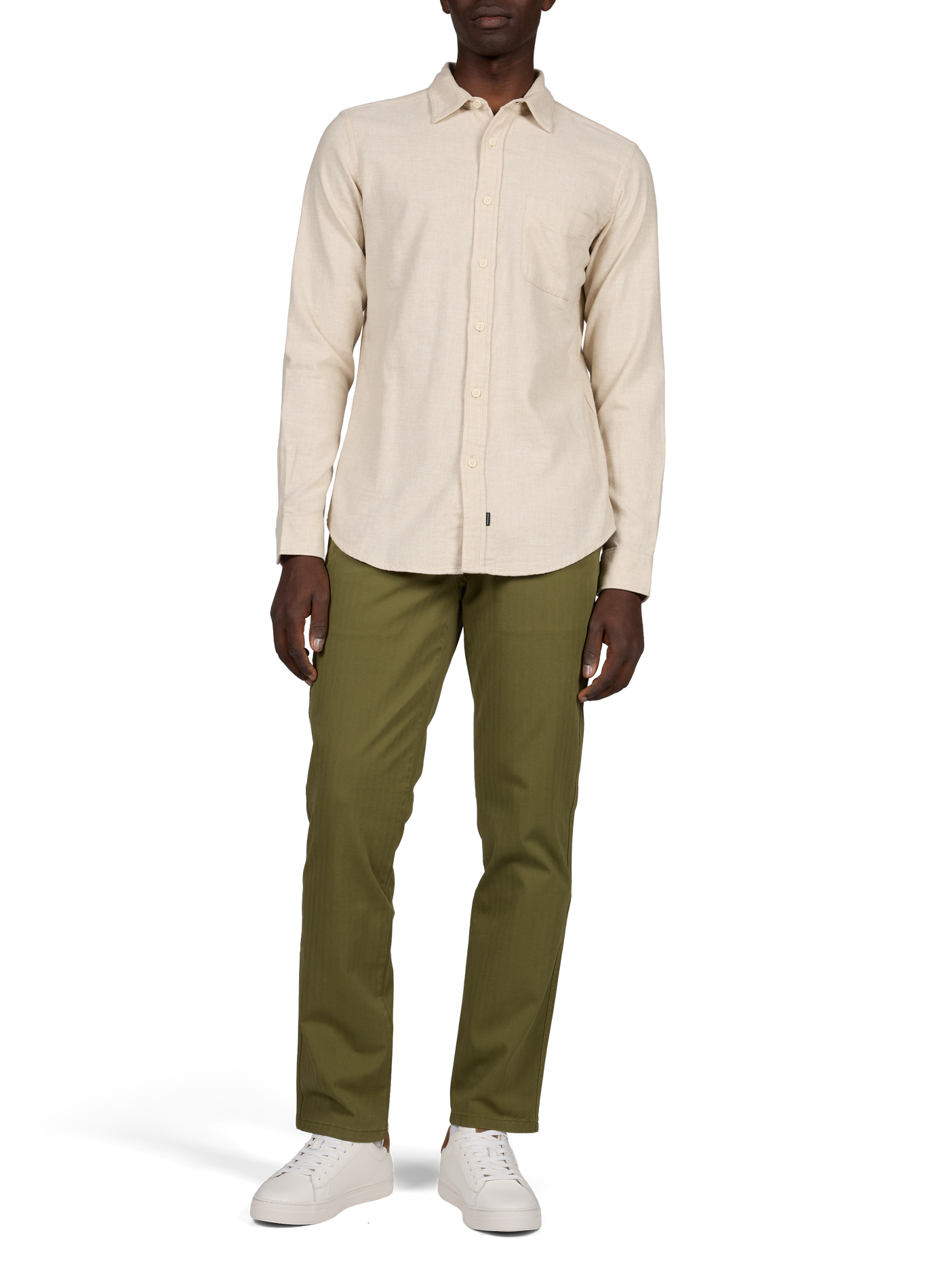 Chemise droite en coton DOCKERS Beige