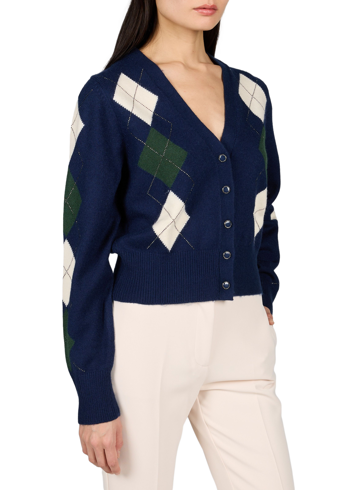 Weiter Cardigan GRACIE mit Muster GUESS Blau