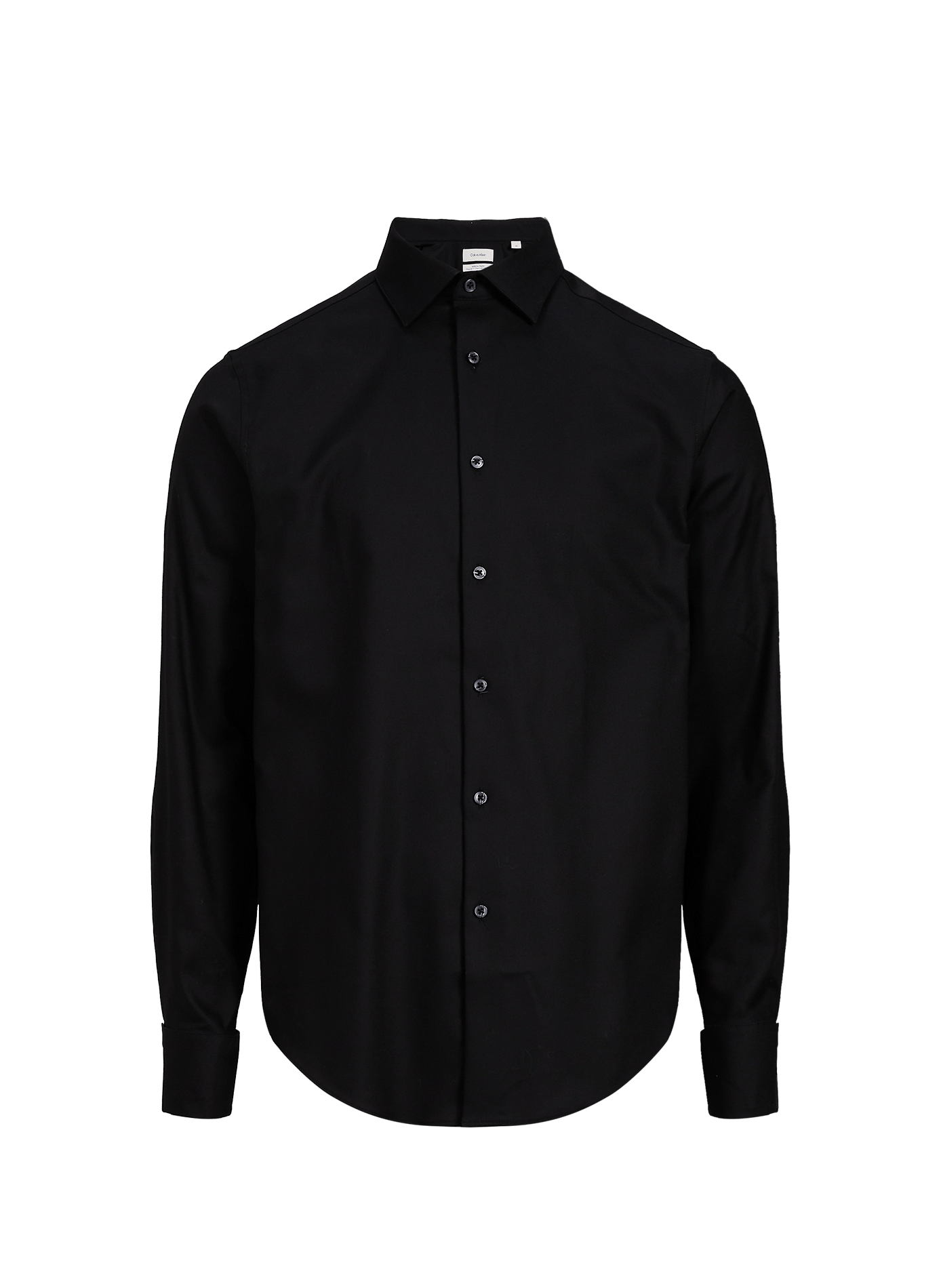 Long-sleeved cotton-blend shirt CALVIN KLEIN Black
