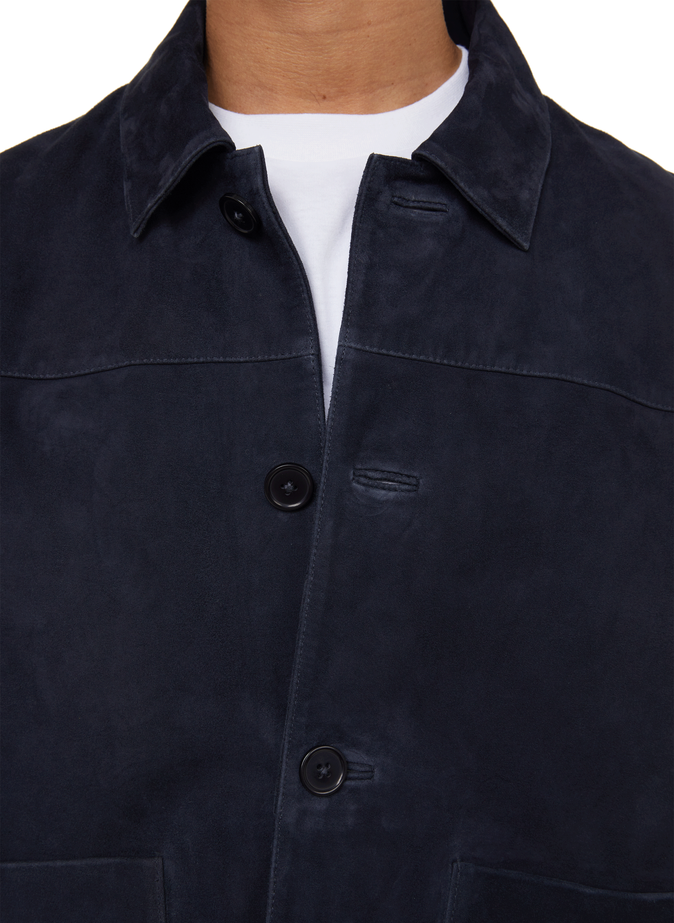 Suede jacket SAISON 1865 Blue