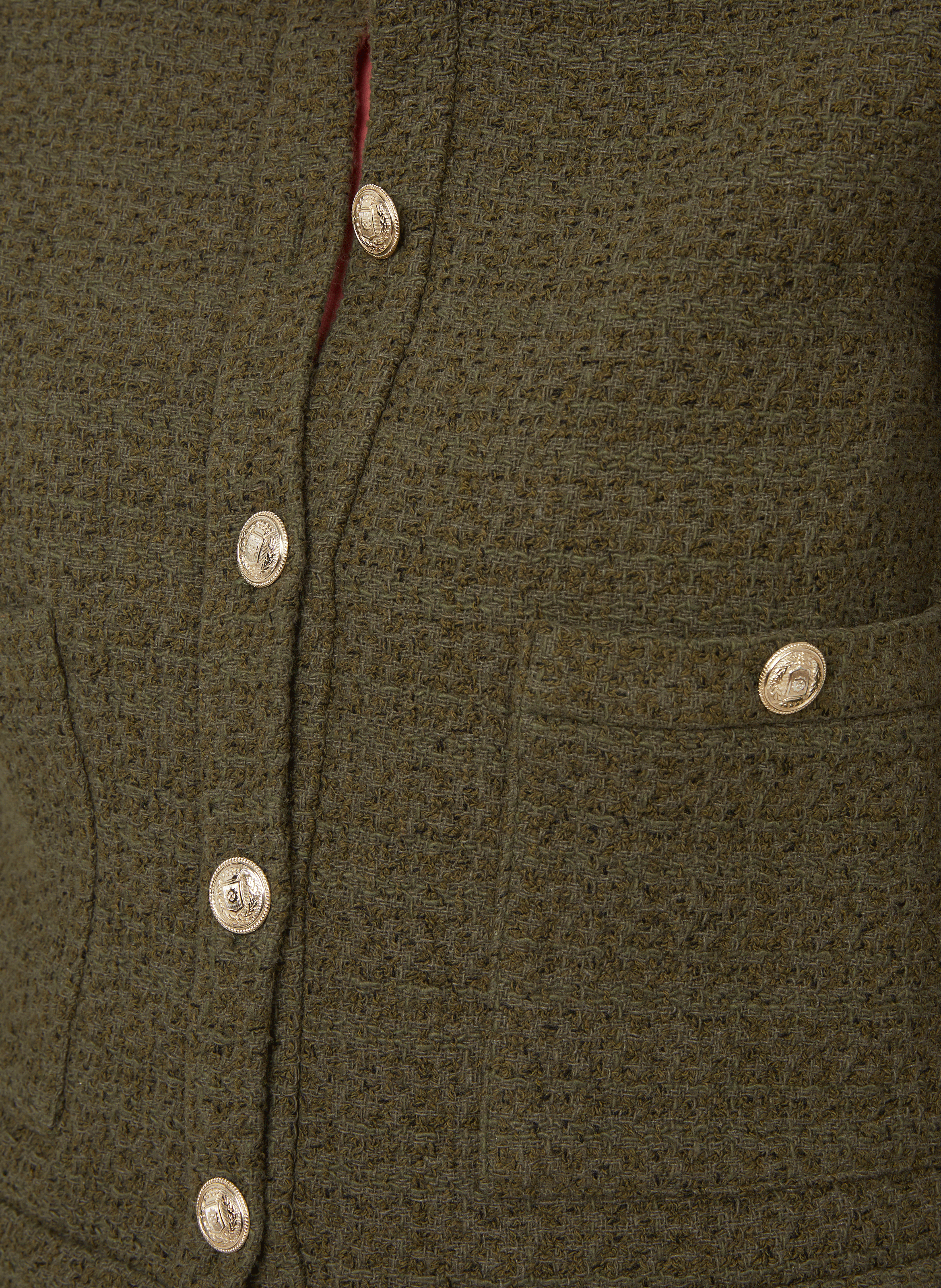 Rosie tweed jacket SAISON 1865 Khaki
