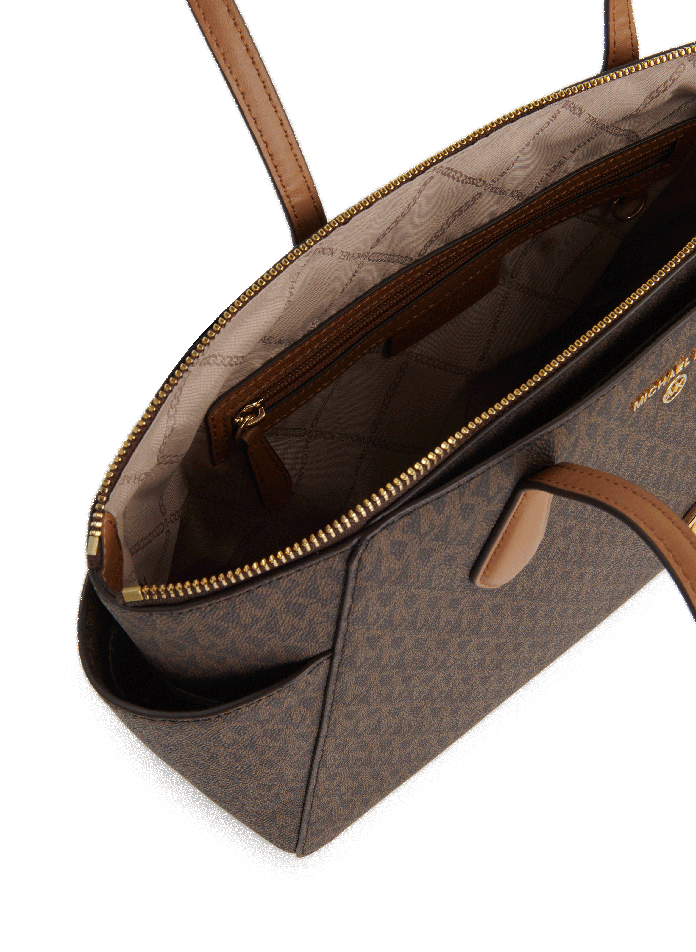 Logo tote bag MICHAEL KORS Brown