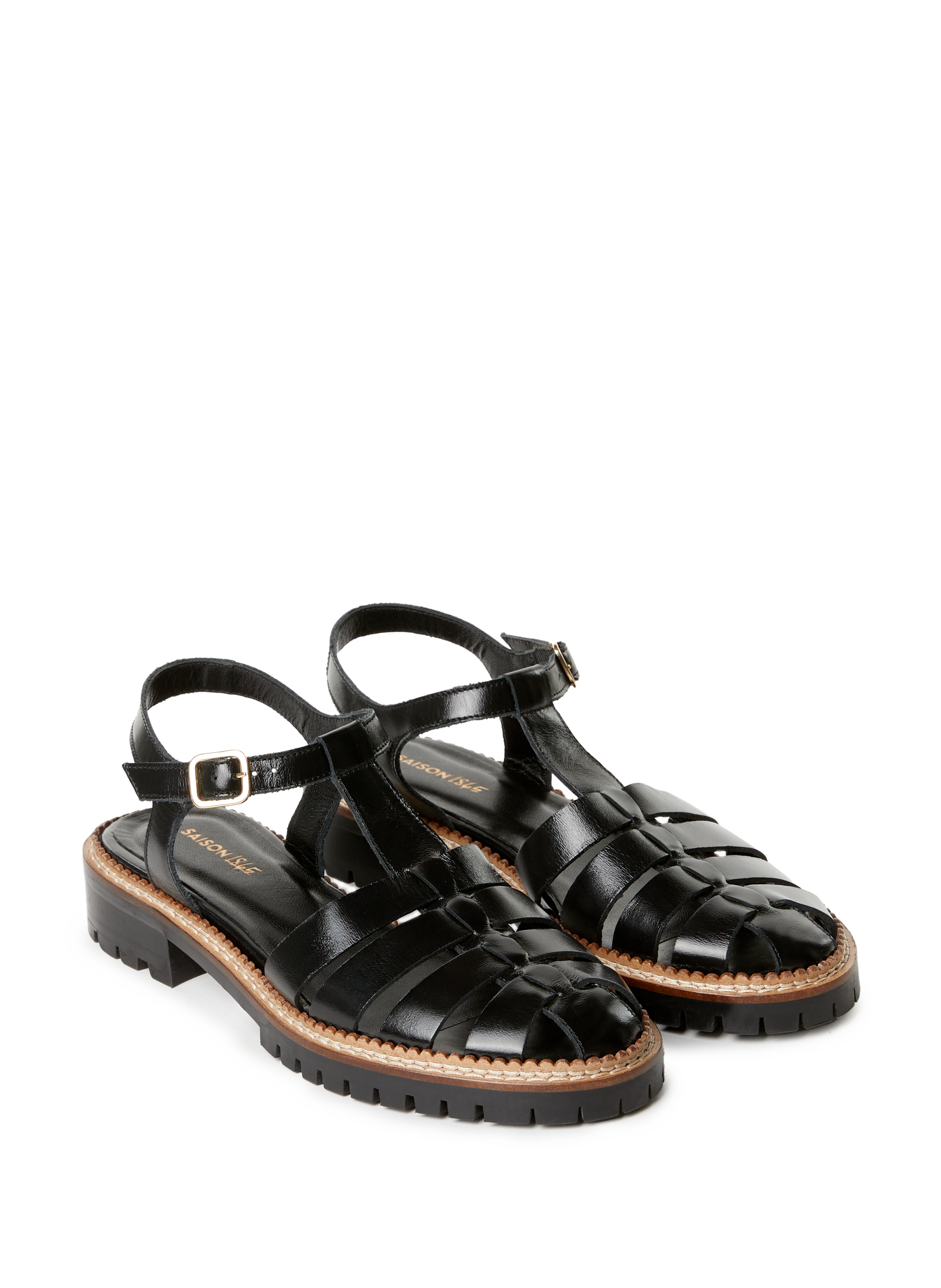 Sandales en cuir COURTNEY SAISON 1865 Noir