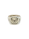 Engraved signet ring | Silver by TWO JEYS TWO JEYS Engraved signet ring | Silver