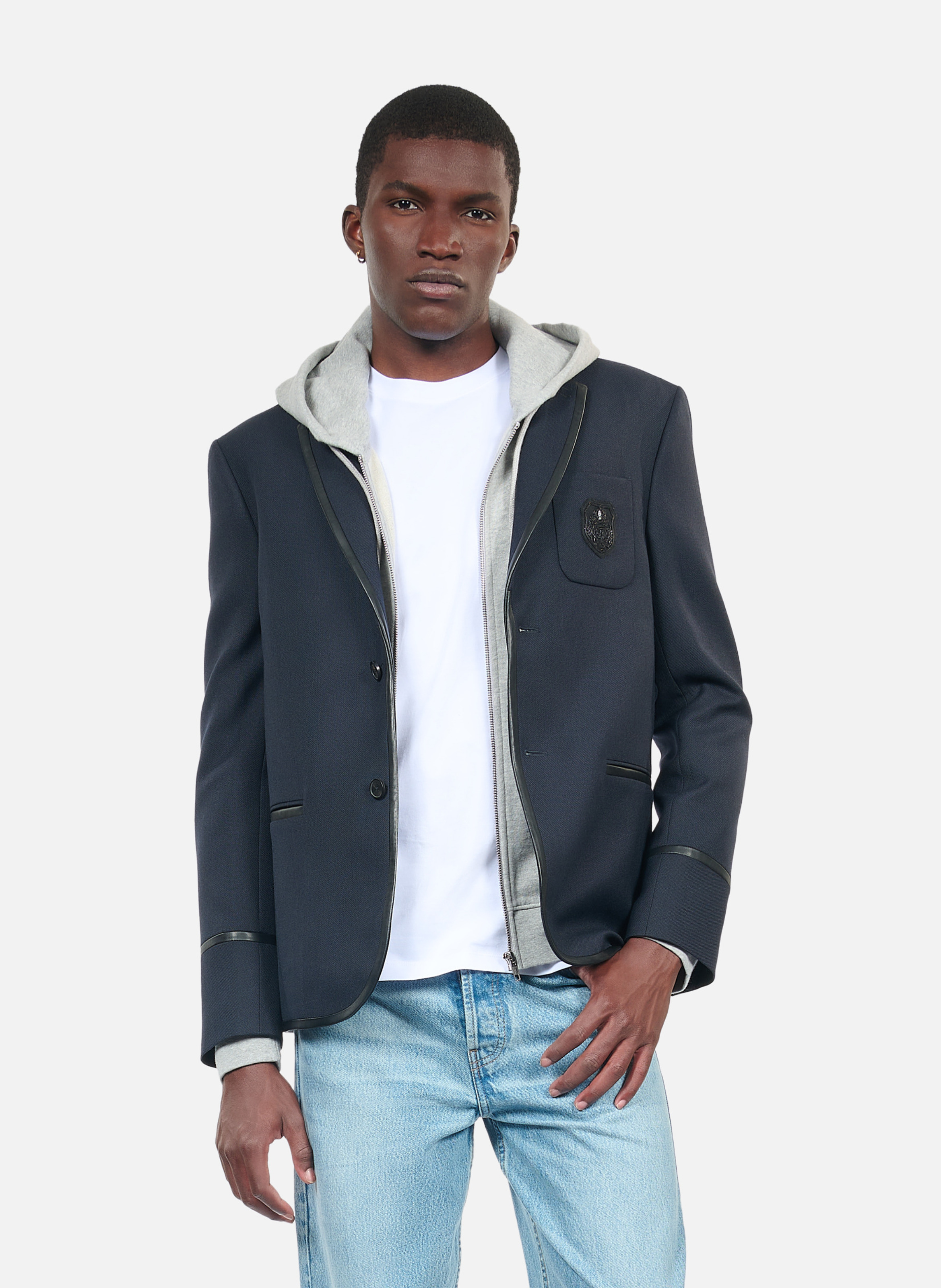 Veste en laine mélangée THE KOOPLES Bleu