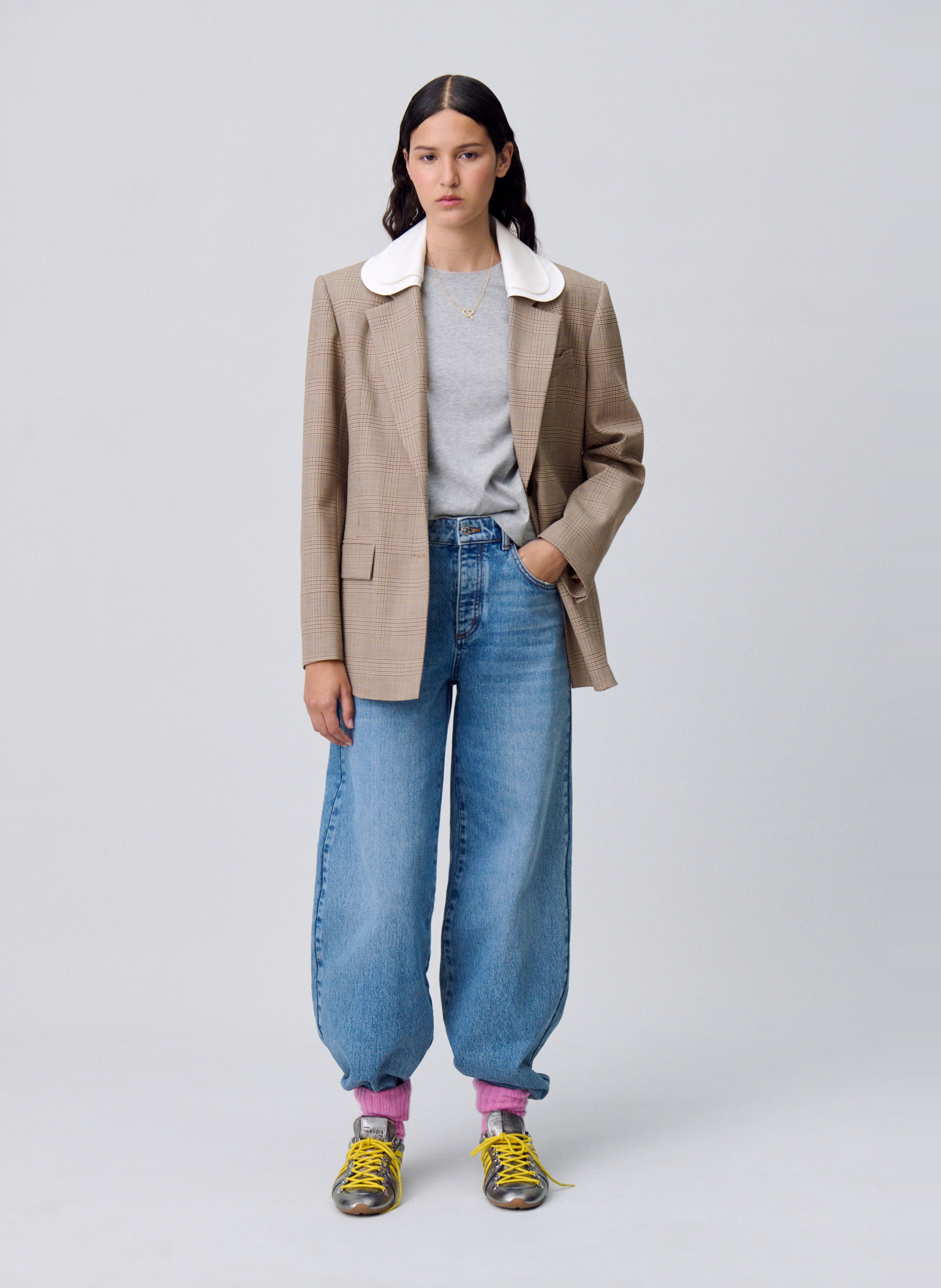 Veste de tailleur à carreaux CLAUDIE PIERLOT Multicolore