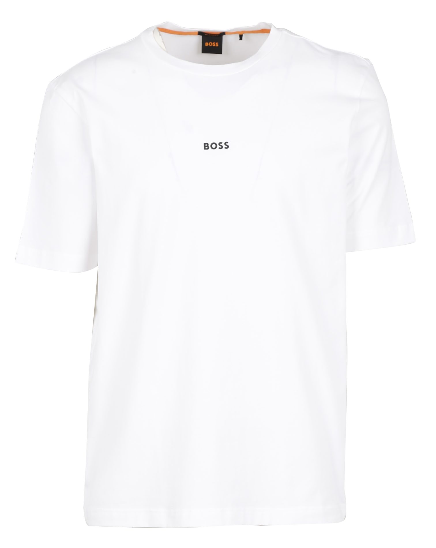 Tee-shirt col rond en coton mélangé BOSS Blanc