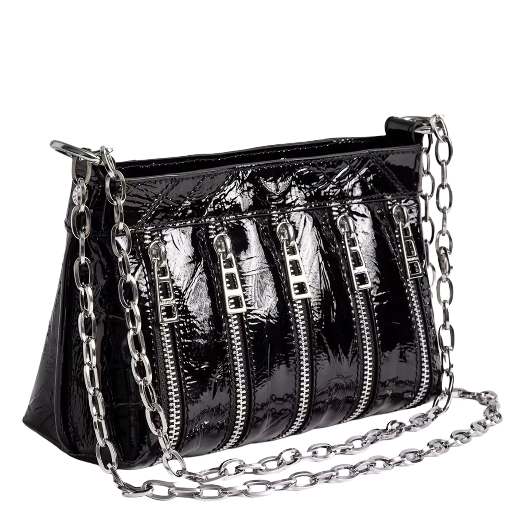 Sac bandoulière en cuir sunny mood ZADIG&VOLTAIRE Noir