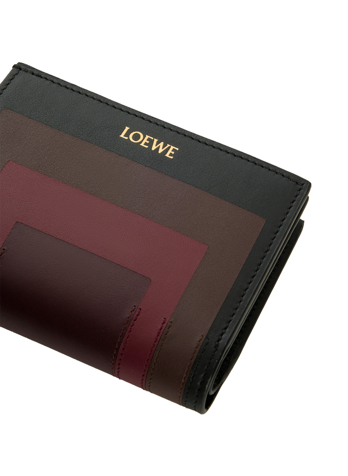 Compact calfskin nappa leather wallet - LOEWE x Albers LOEWE Black