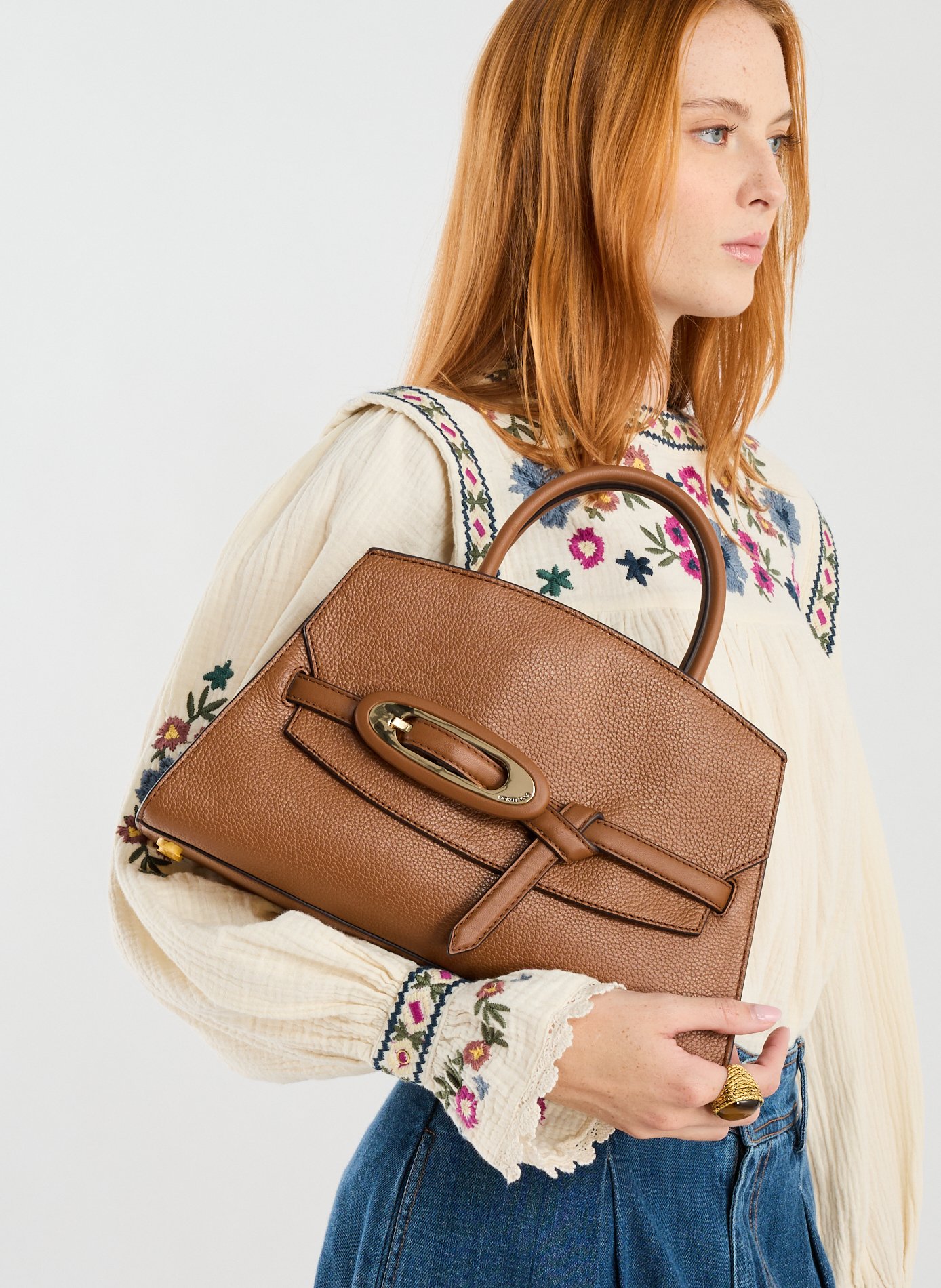 Sac à main Cornelia en cuir  MICHAEL KORS Marron