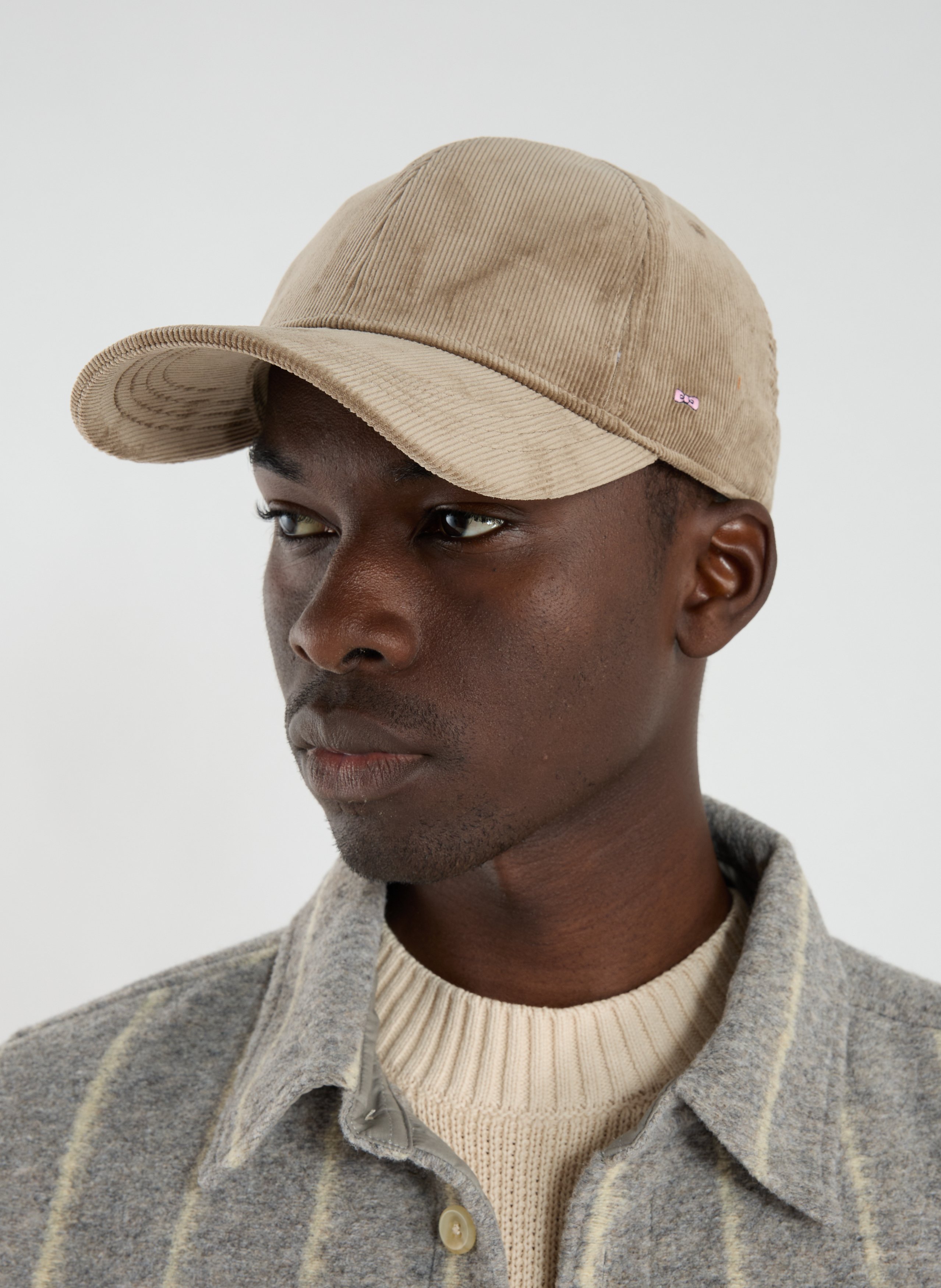 Curved brim cap in blended cotton EDEN PARK Beige