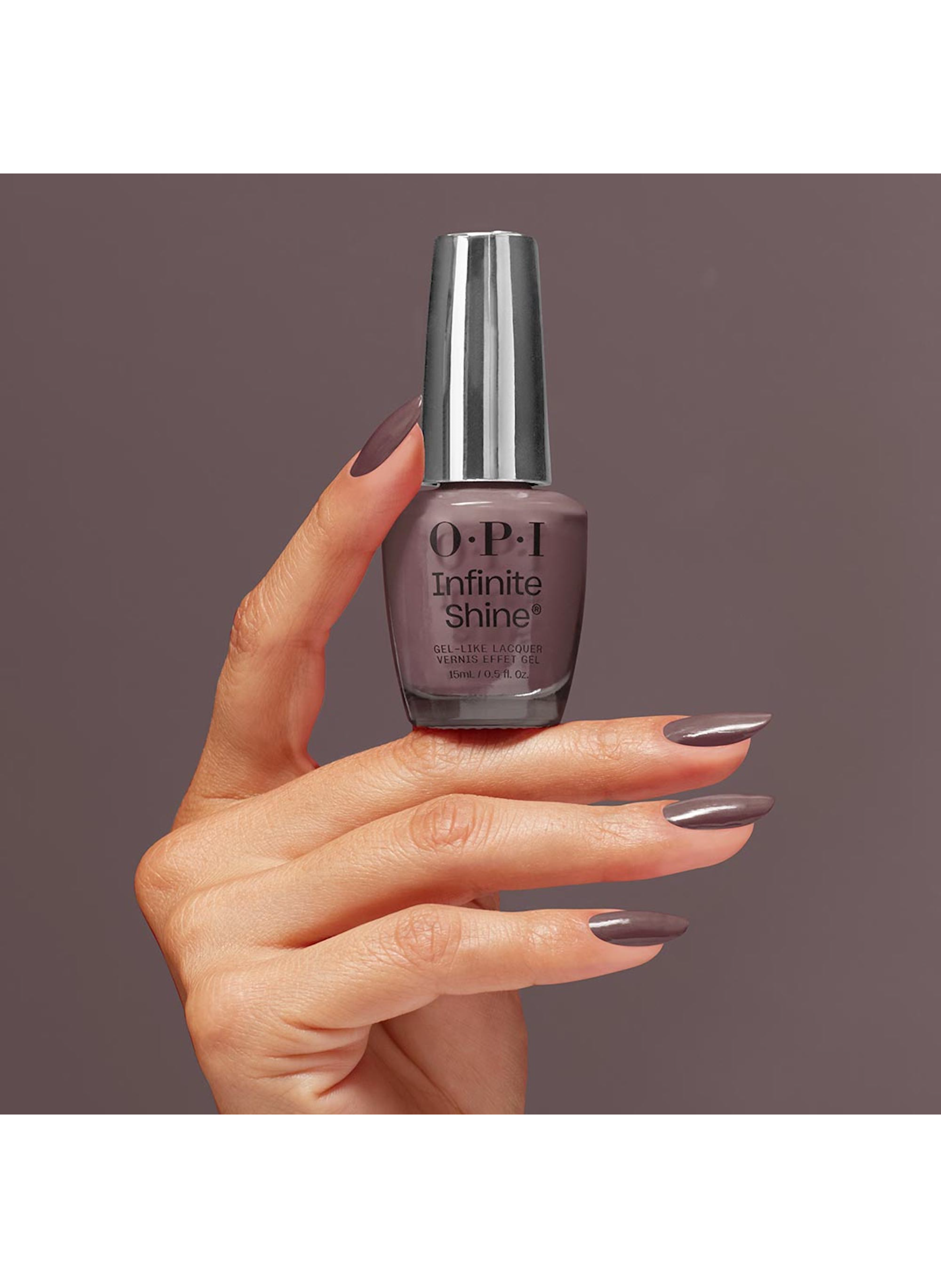 You Don&#039;t Know Jacques!
Infinite Shine
Long-wear gel effect nail polish OPI Marron