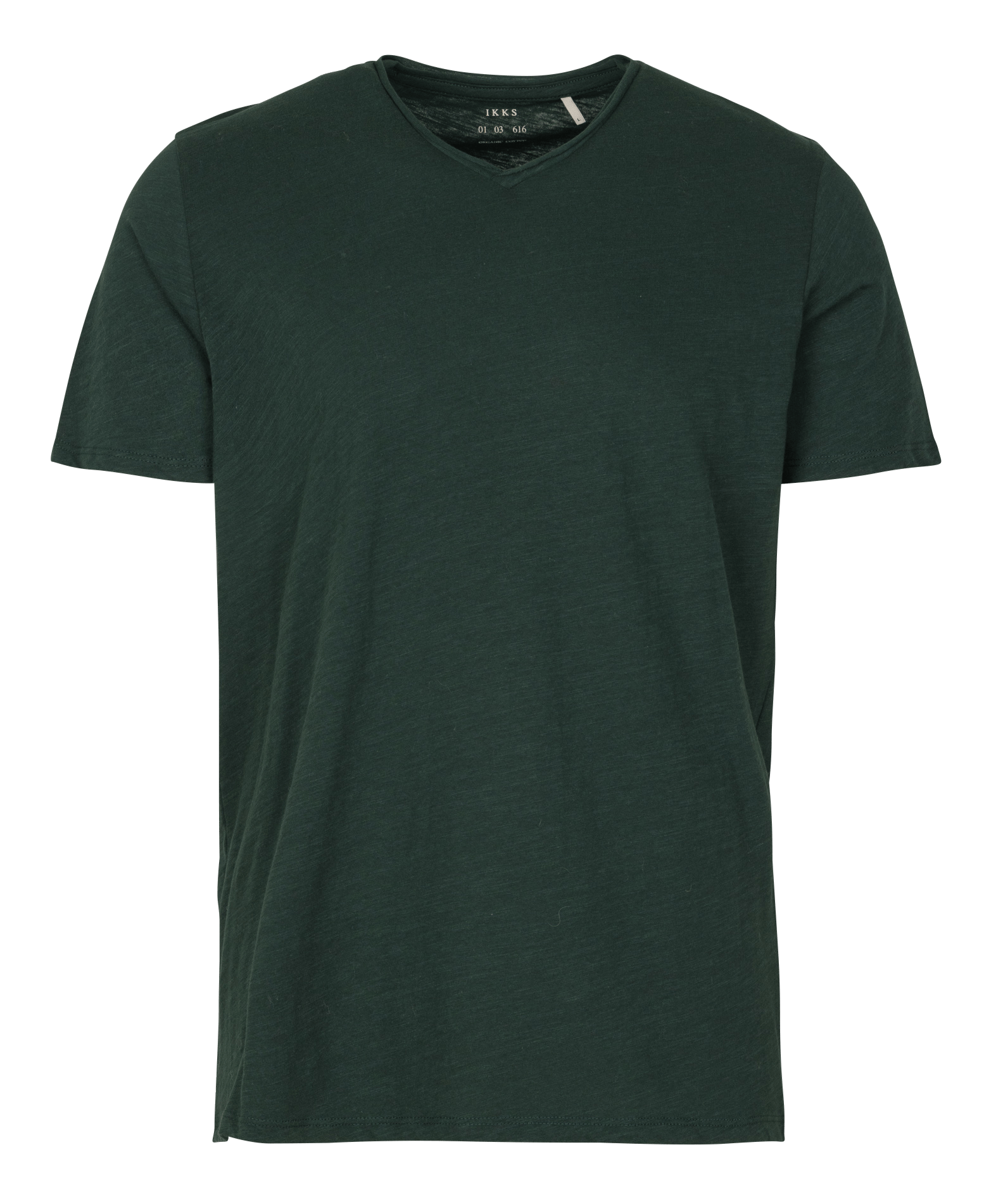 Tee-shirt col v en coton IKKS Vert