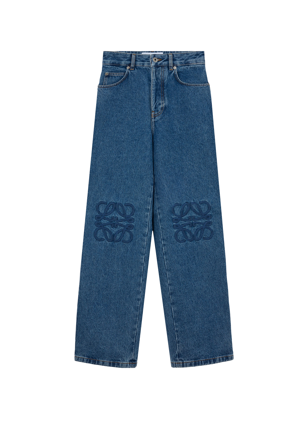 Baggy Anagram cotton denim jeans LOEWE Blue