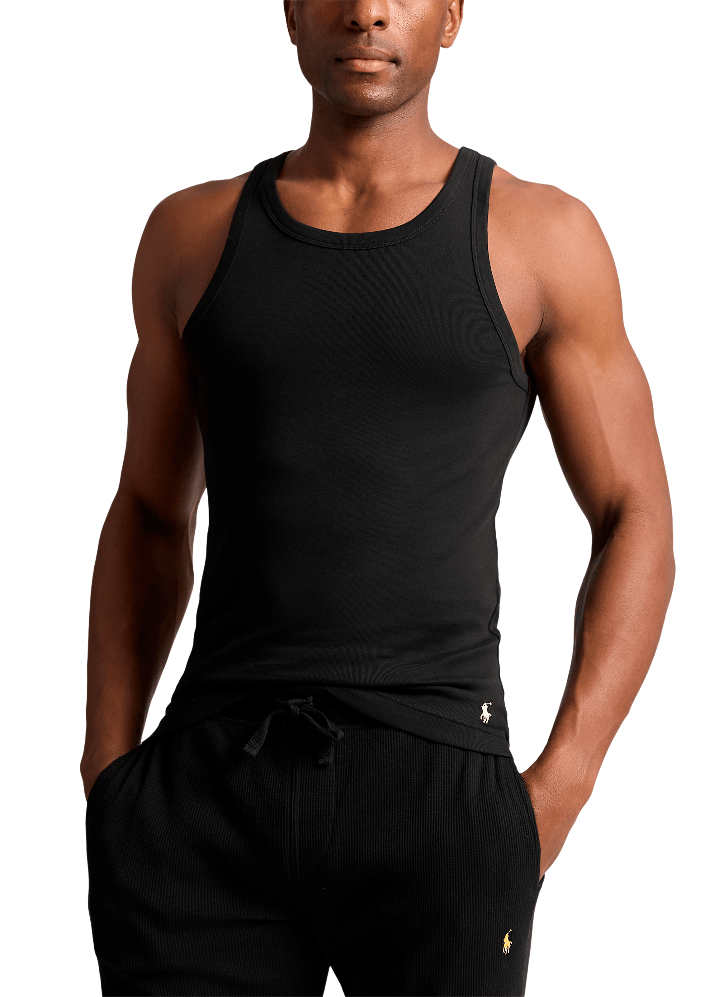 Cotton tank top pajama POLO RALPH LAUREN Black